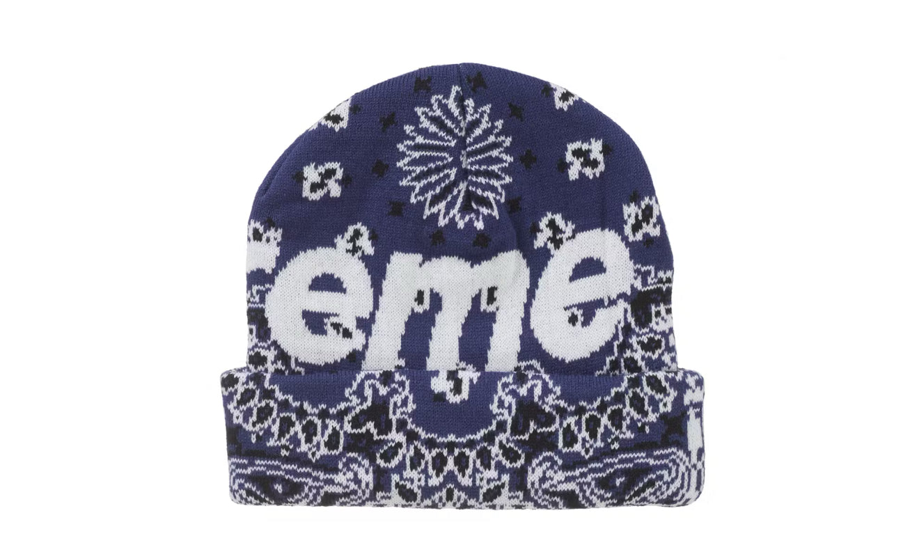 Supreme Bandana Big Logo Beanie