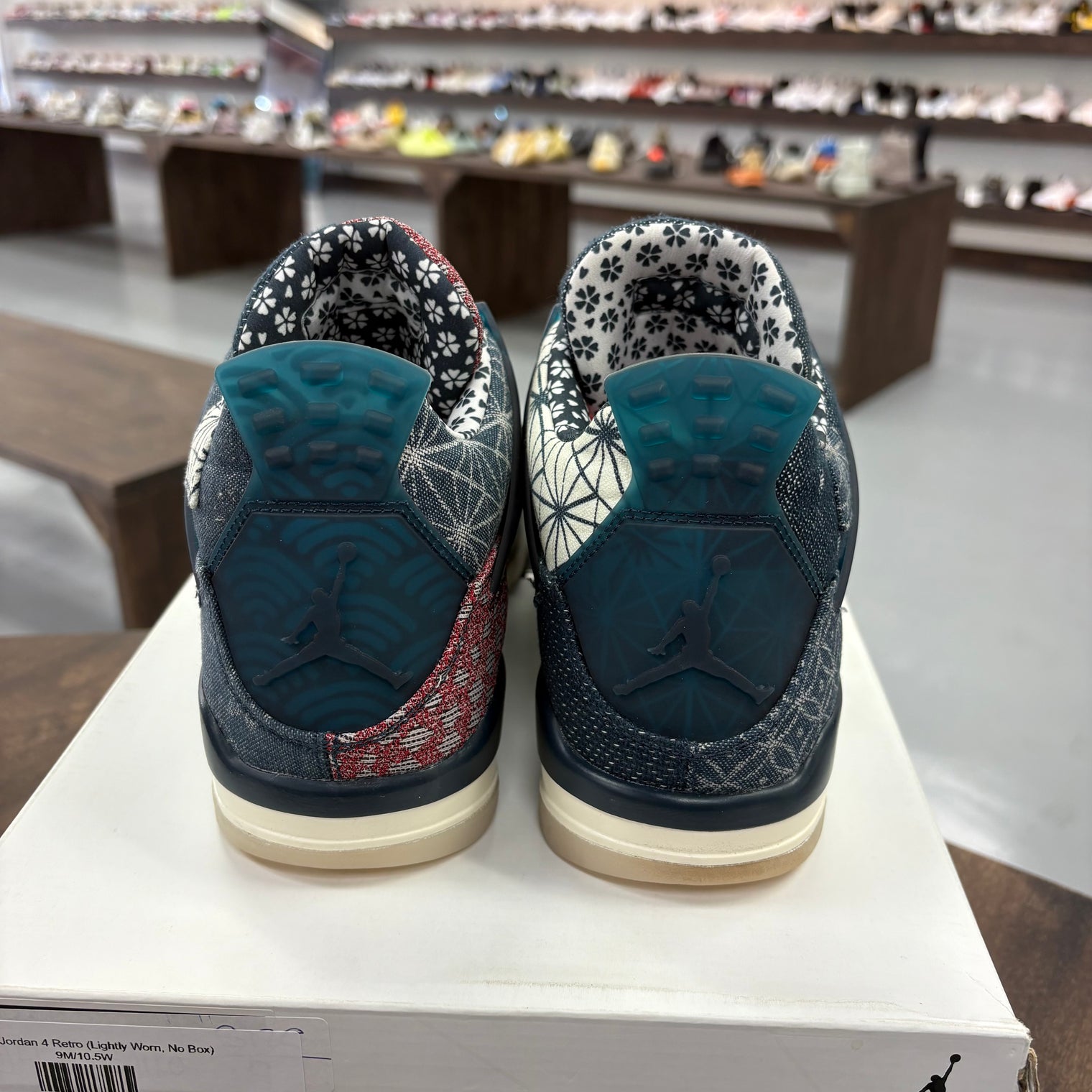 Sashiko Jordan 4 Retro (Lightly Worn, No Box)
