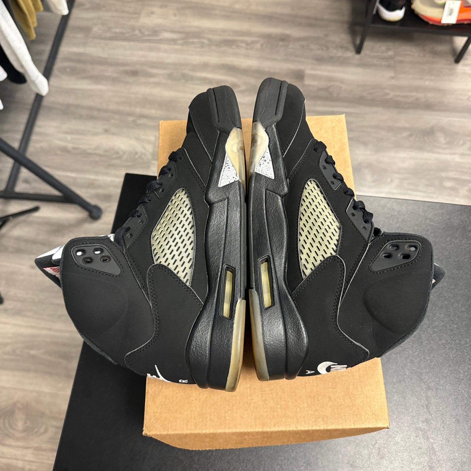 Black Metallic Jordan 5 (USED;No Box)