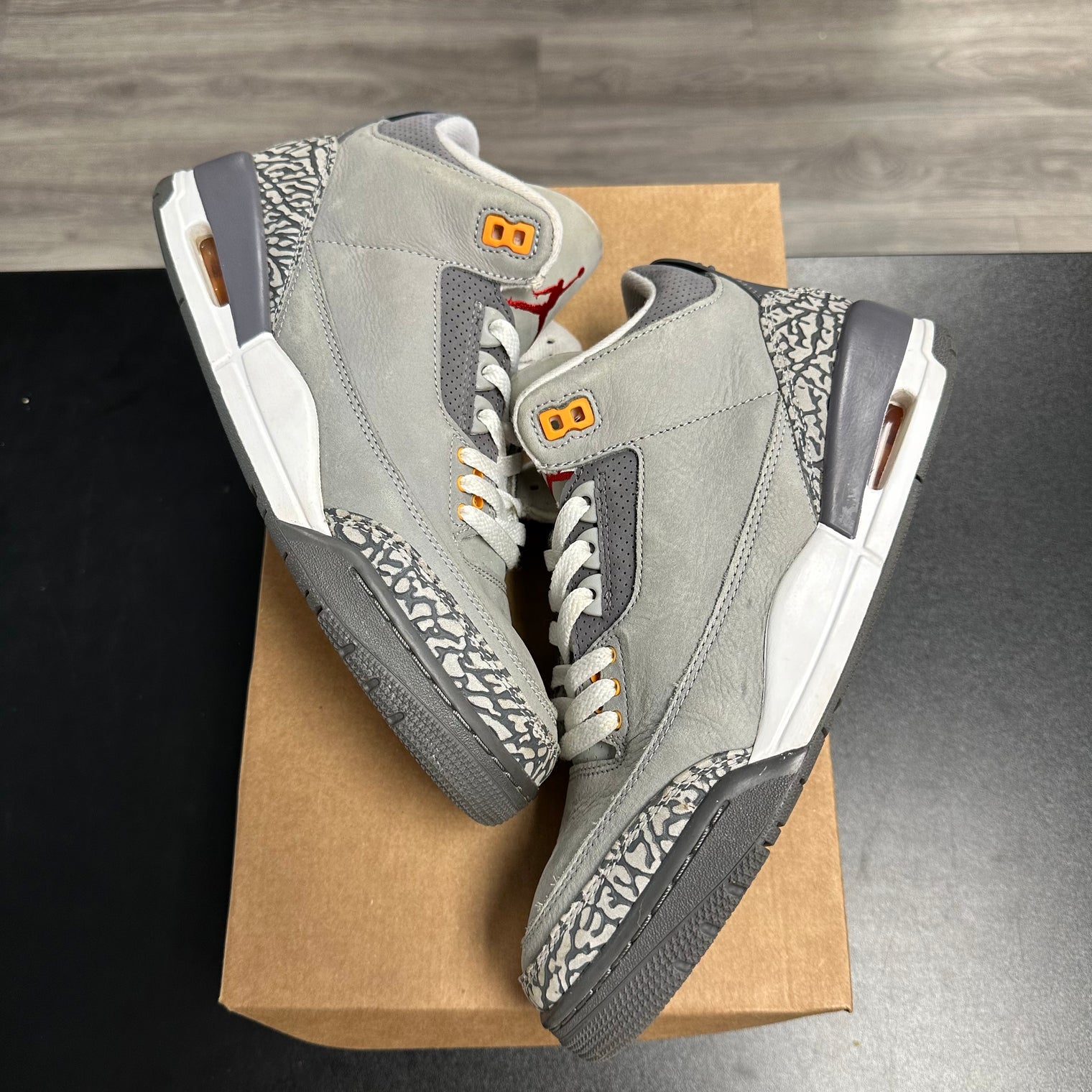 Cool Grey Jordan 3 (USED;NO BOX)