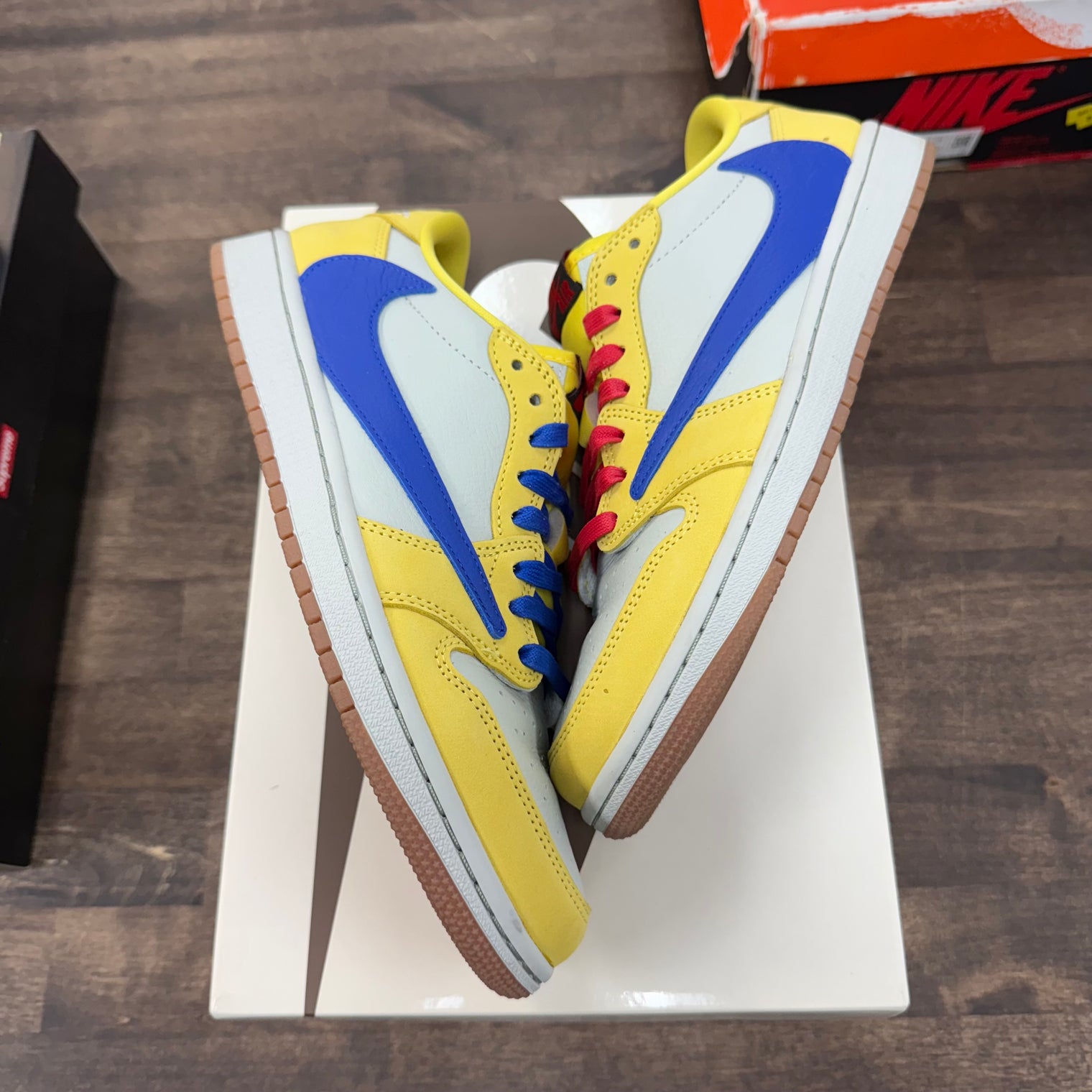 Travis Scott Canary Jordan 1 Low OG (W) (USED)