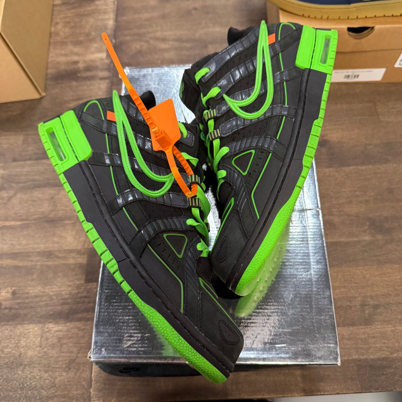 Green Strike Off-White Rubber Dunk Low (USED)