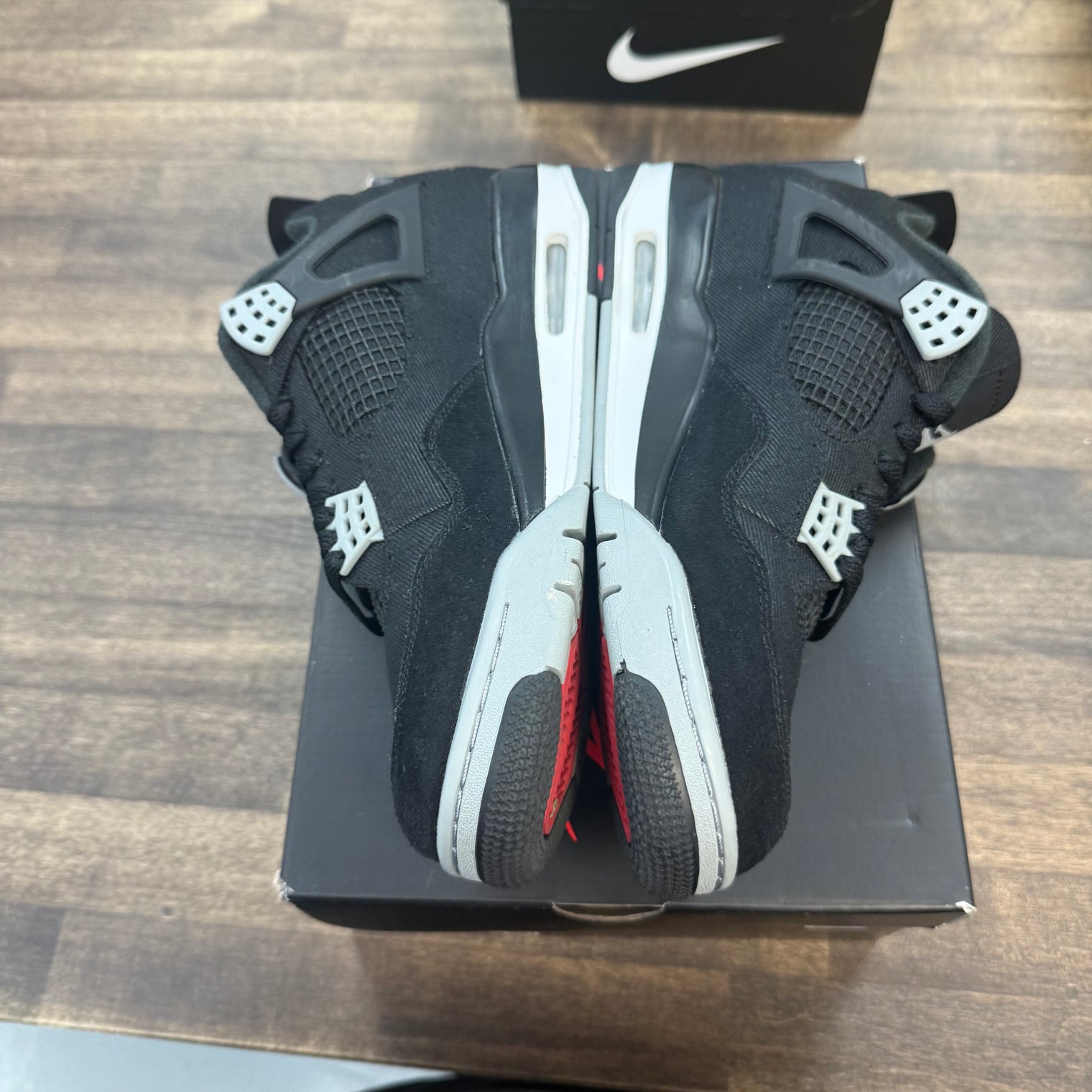 Black Canvas Jordan 4 Retro (Used)