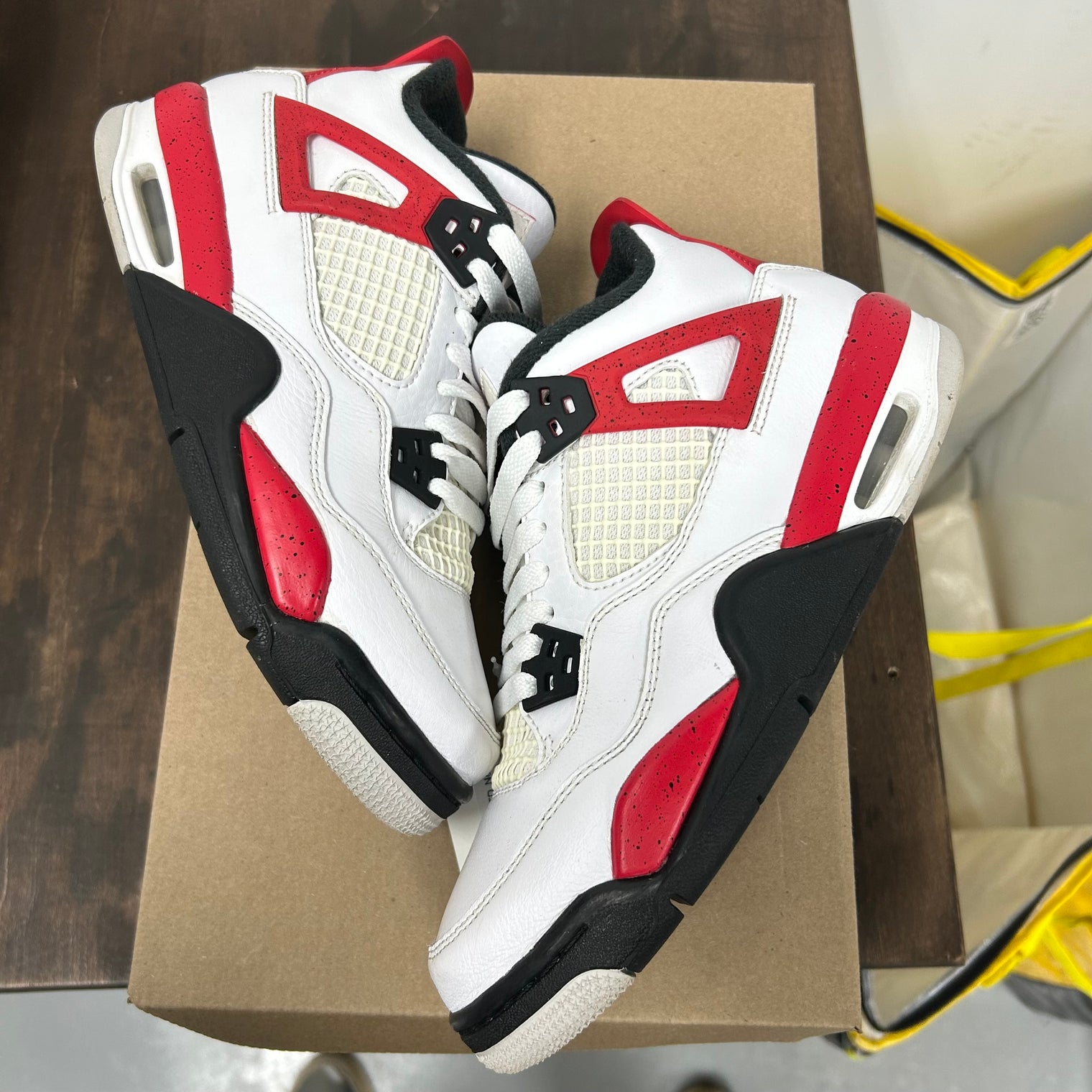 Red Cement Jordan 4 (GS) (USED, No Box)