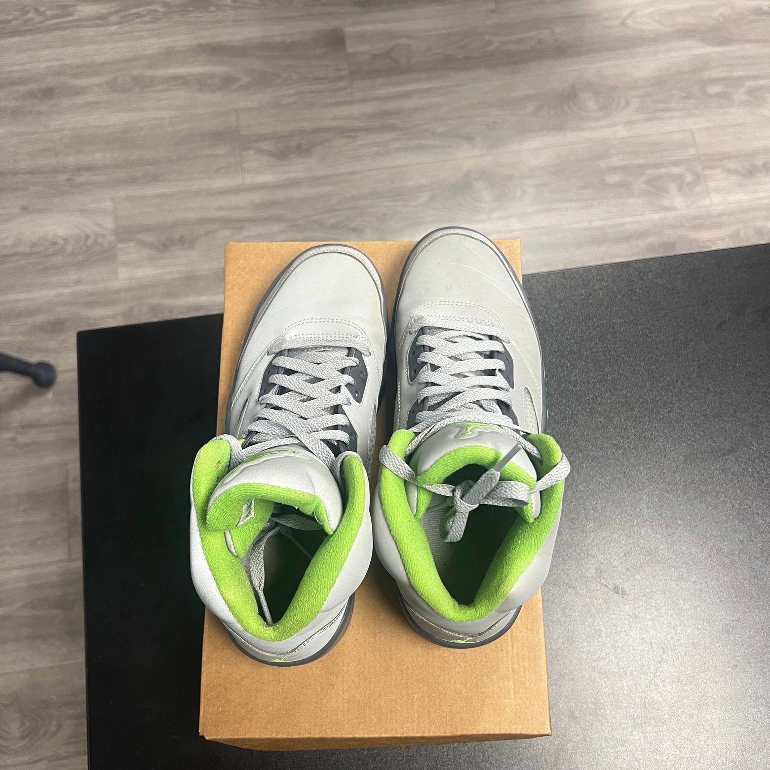 Jordan 5 Retro Green Bean (USED,No Box)