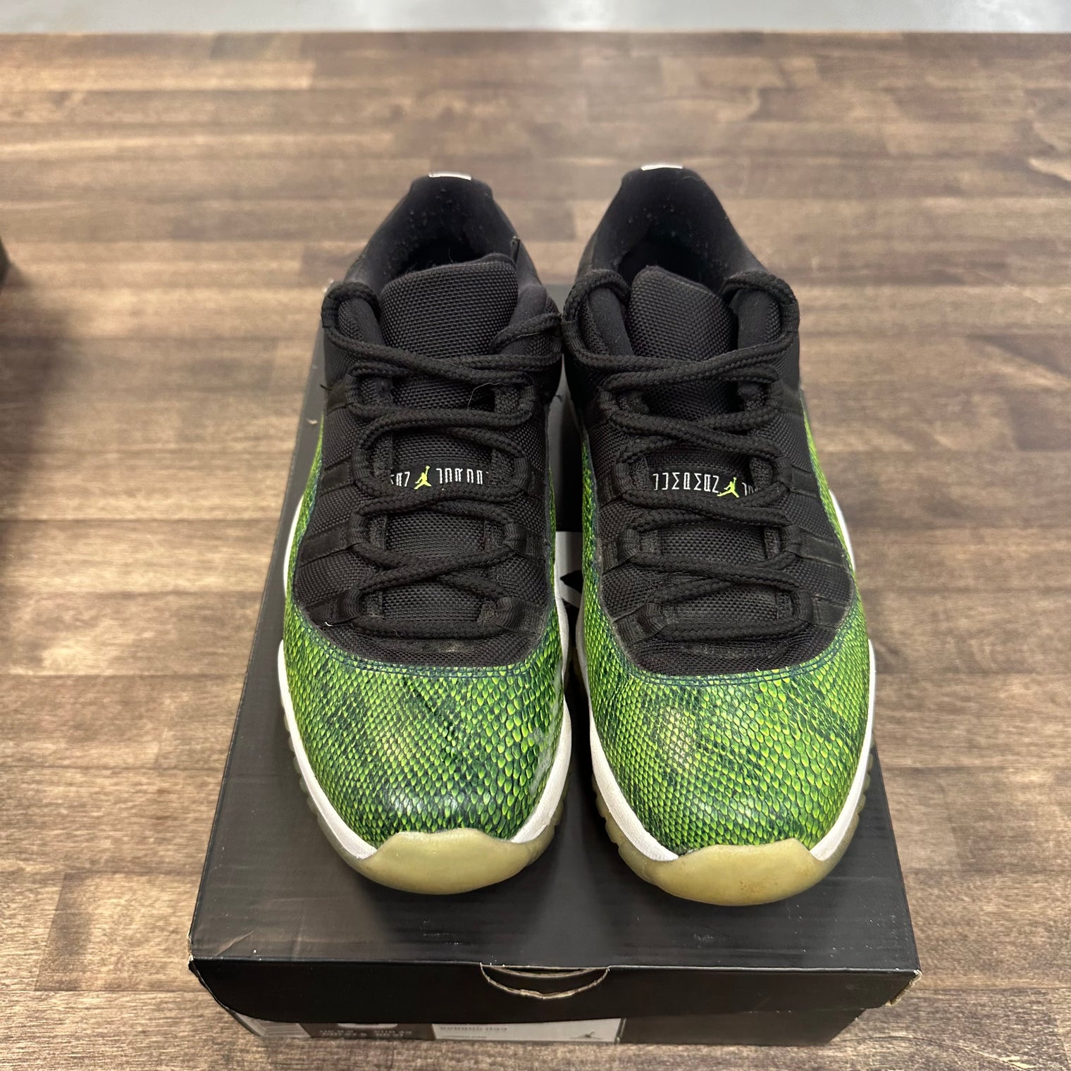 Green Snakeskin Jordan 11 Low (USED)