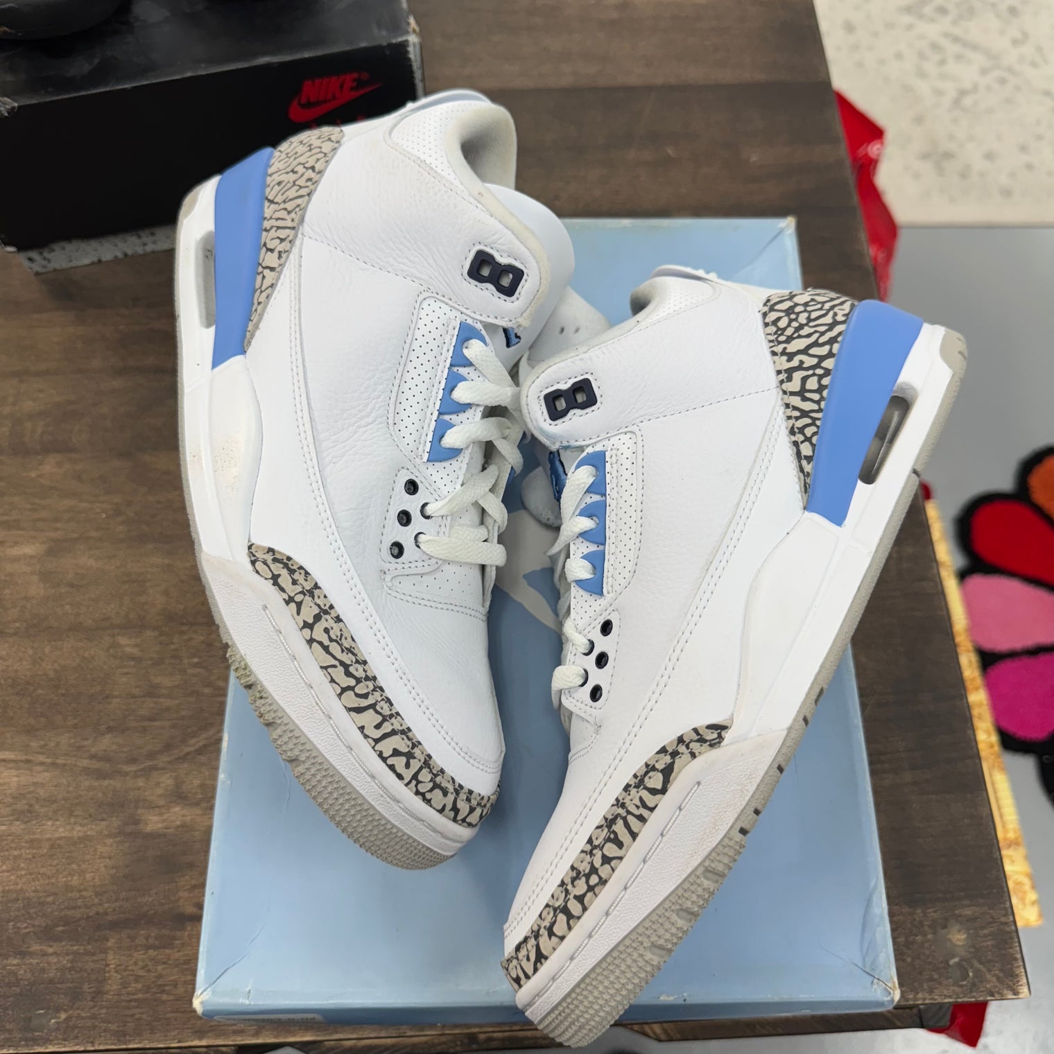 UNC Jordan 3 2020 (USED)