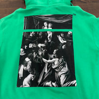 Caravaggio Square Off-White Over Hoodie Green SS20 (USED)