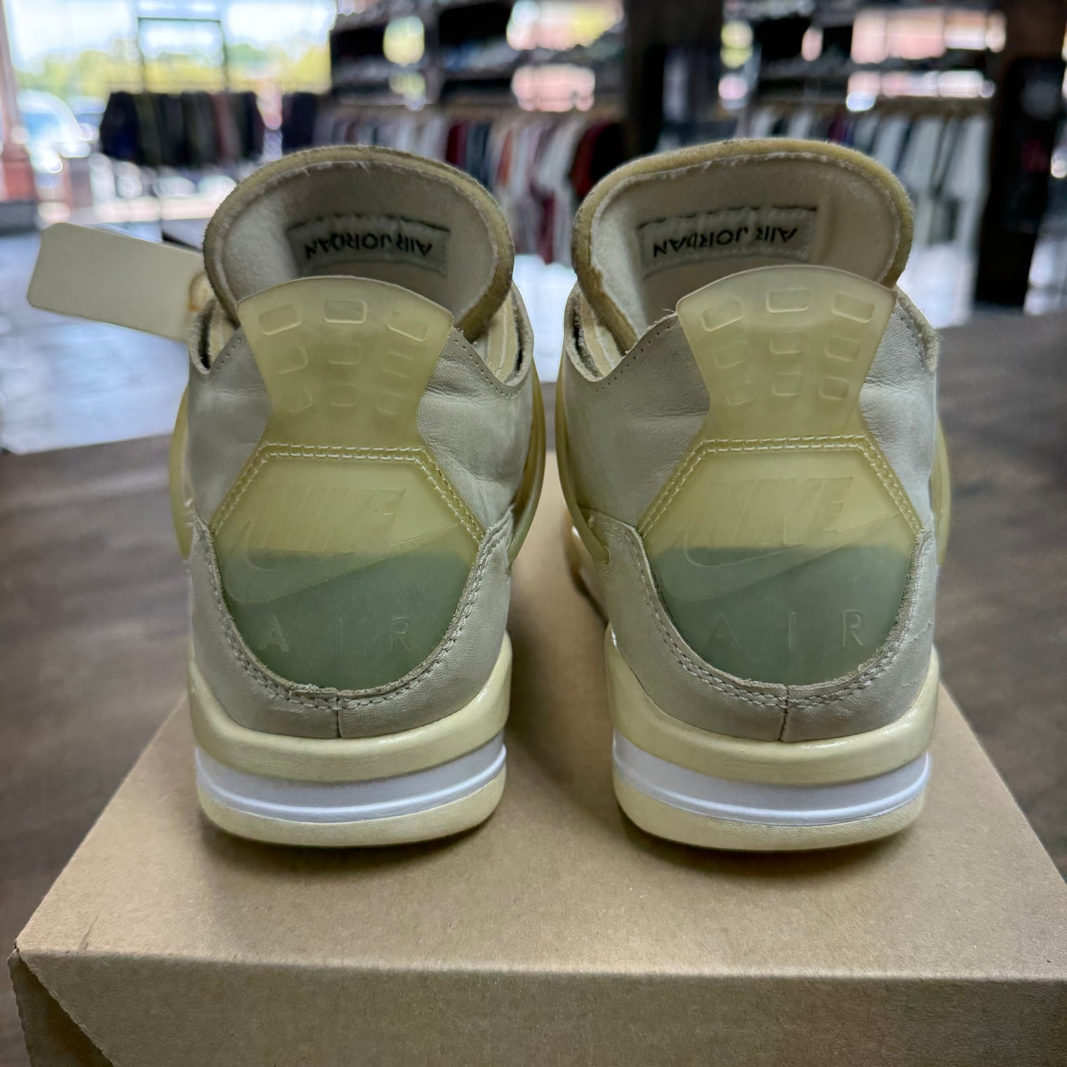 Off-White Jordan 4 Sail (W) (USED, No Insoles, No Box)