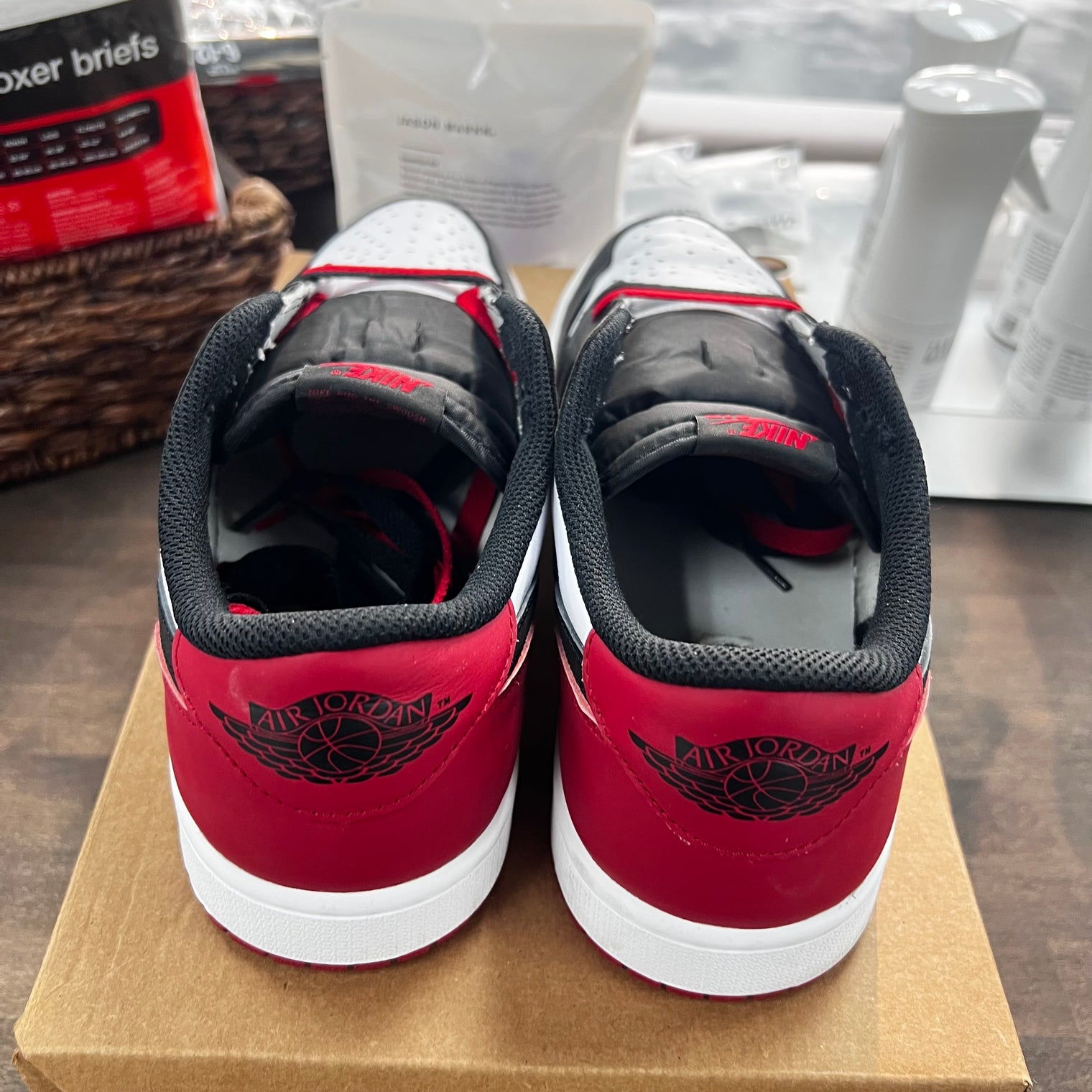 Black Toe Jordan 1 Low (USED, No Box)
