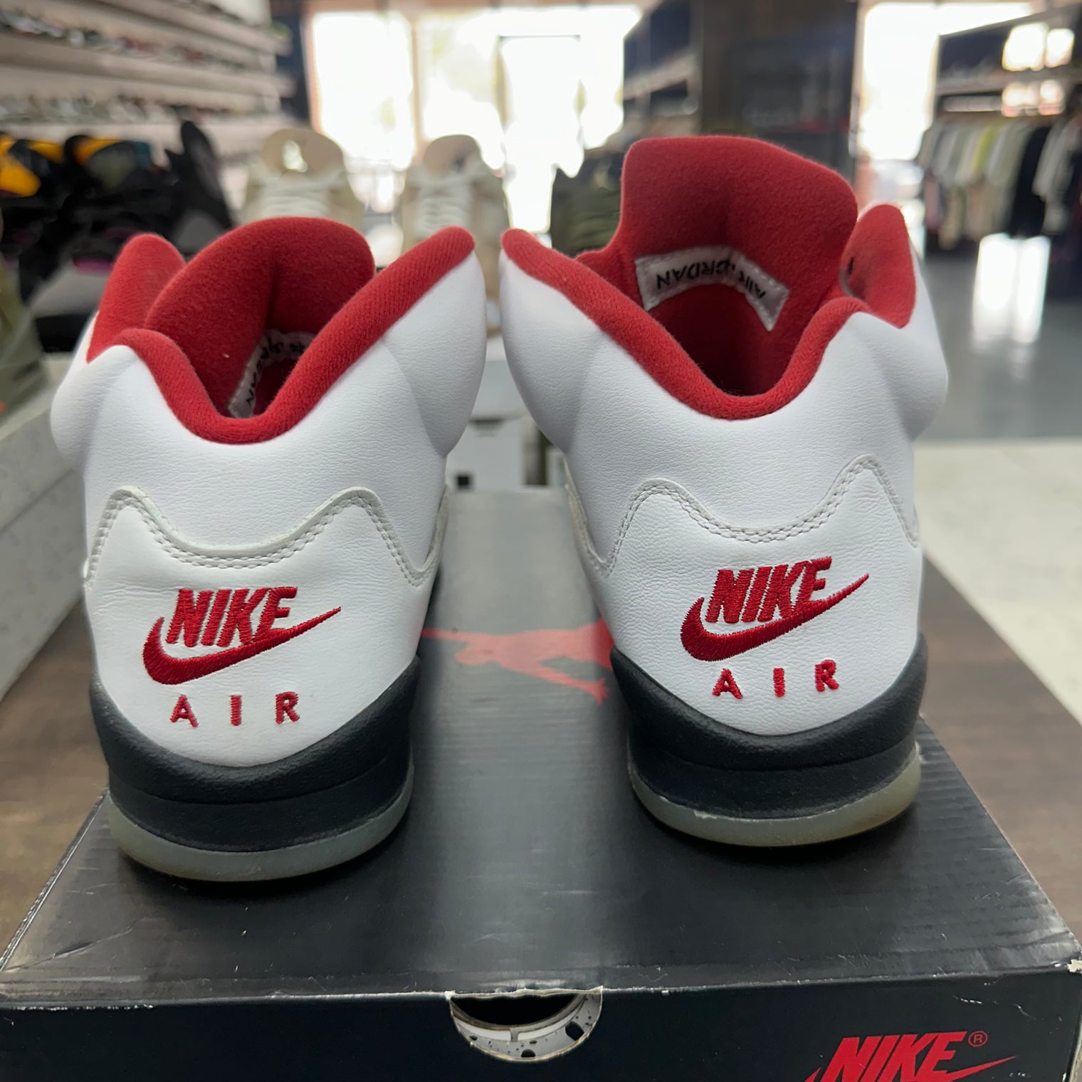 Fire Red Jordan 5 (GS) (USED, No Box)