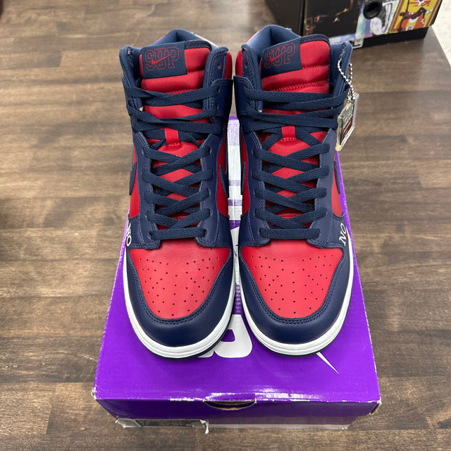Supreme SB Dunk High Navy Berry (USED)
