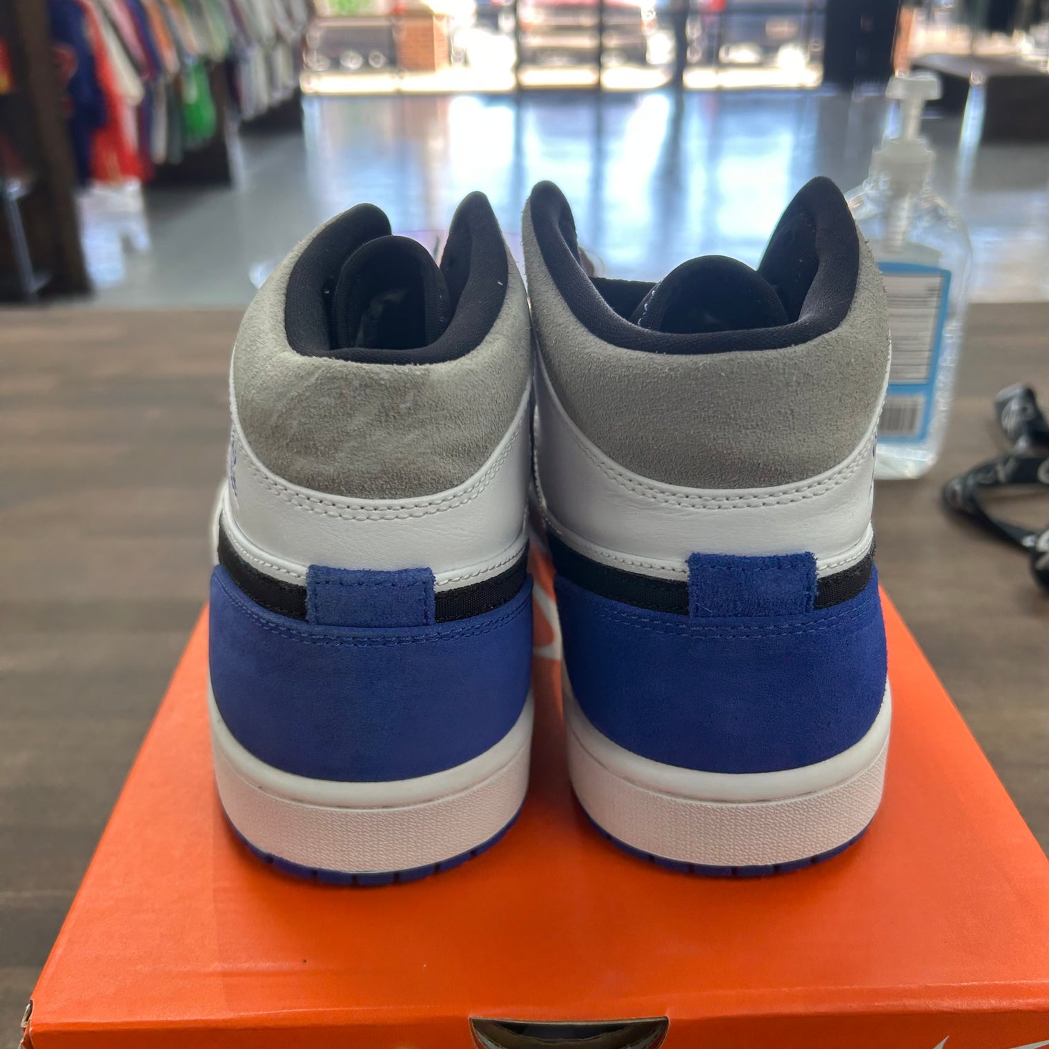 Royal Black Toe Jordan 1 Mid (USED, Replacement Box)