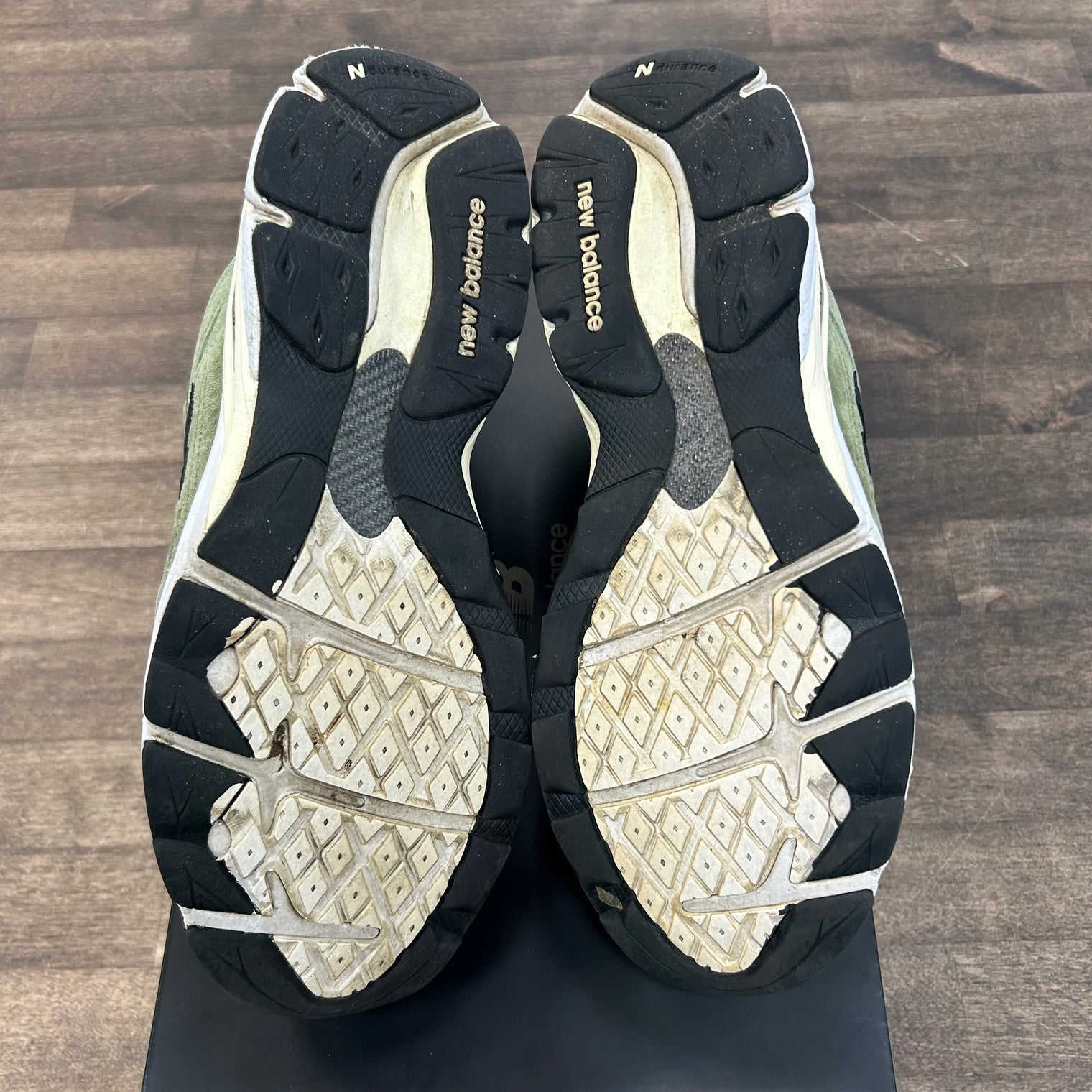 MiUSA JJJJound Olive New Balance 990v3 (USED, Replacement Box)
