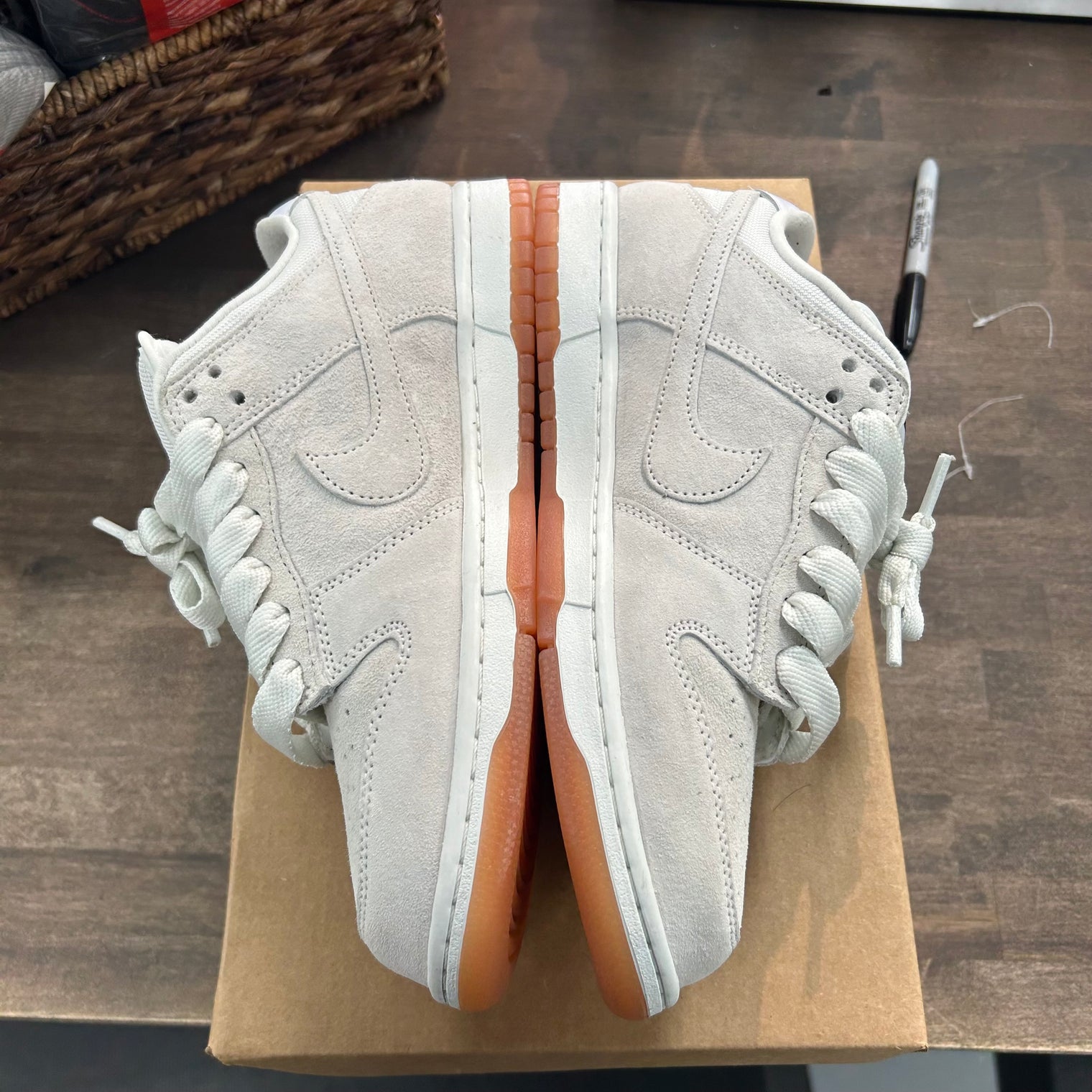 Pale Ivory Nike SB Dunk Low Pro B (USED, No Box)