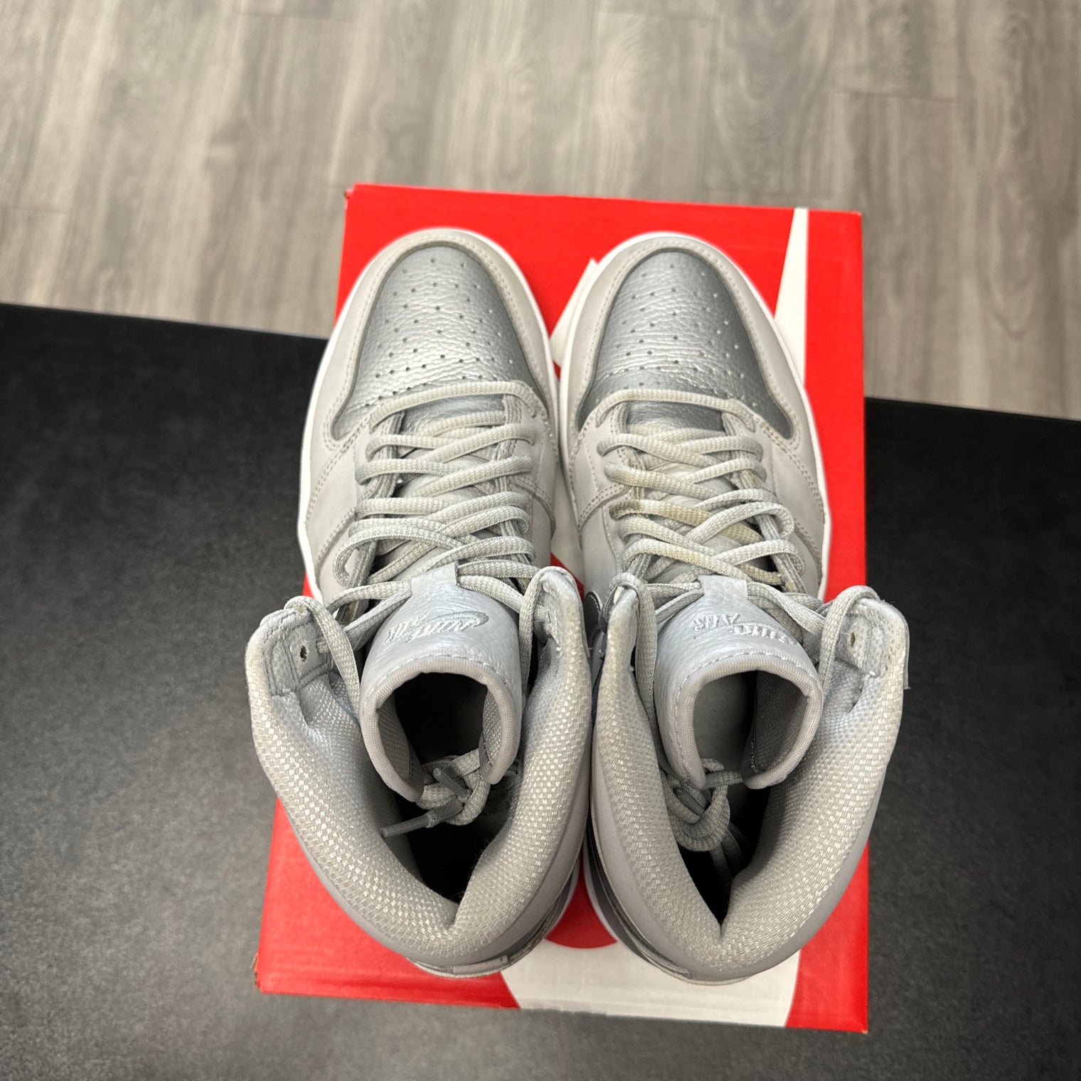 Japan Silver Jordan 1 High (USED, no box)