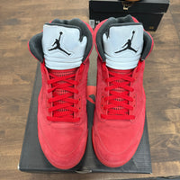 Red Suede Jordan 5 (USED)