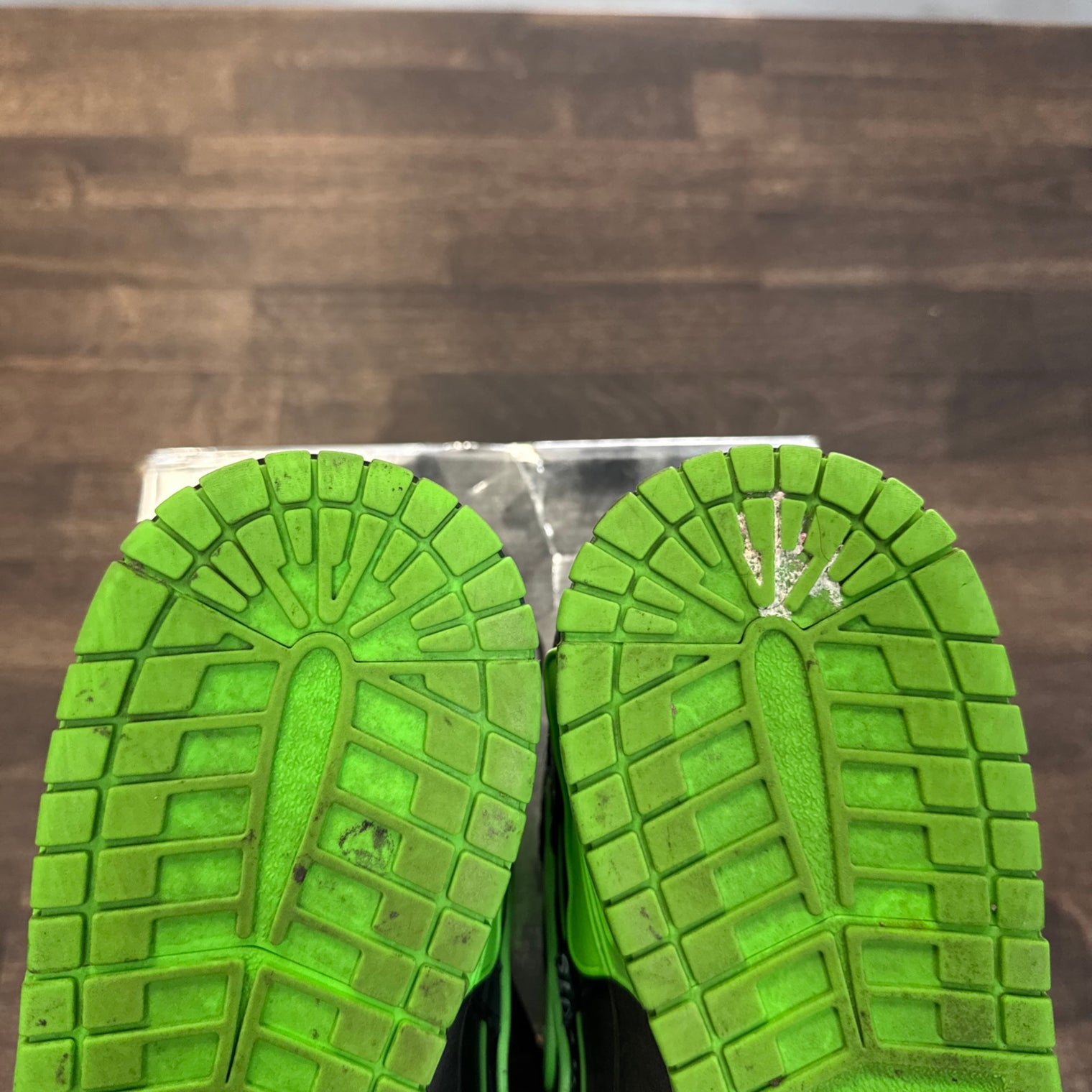Green Strike Off-White Rubber Dunk Low (USED)