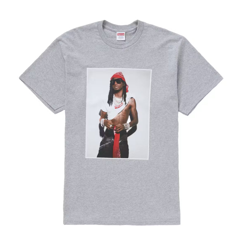 Supreme Playboi Carti Photo Tee Heather Grey
