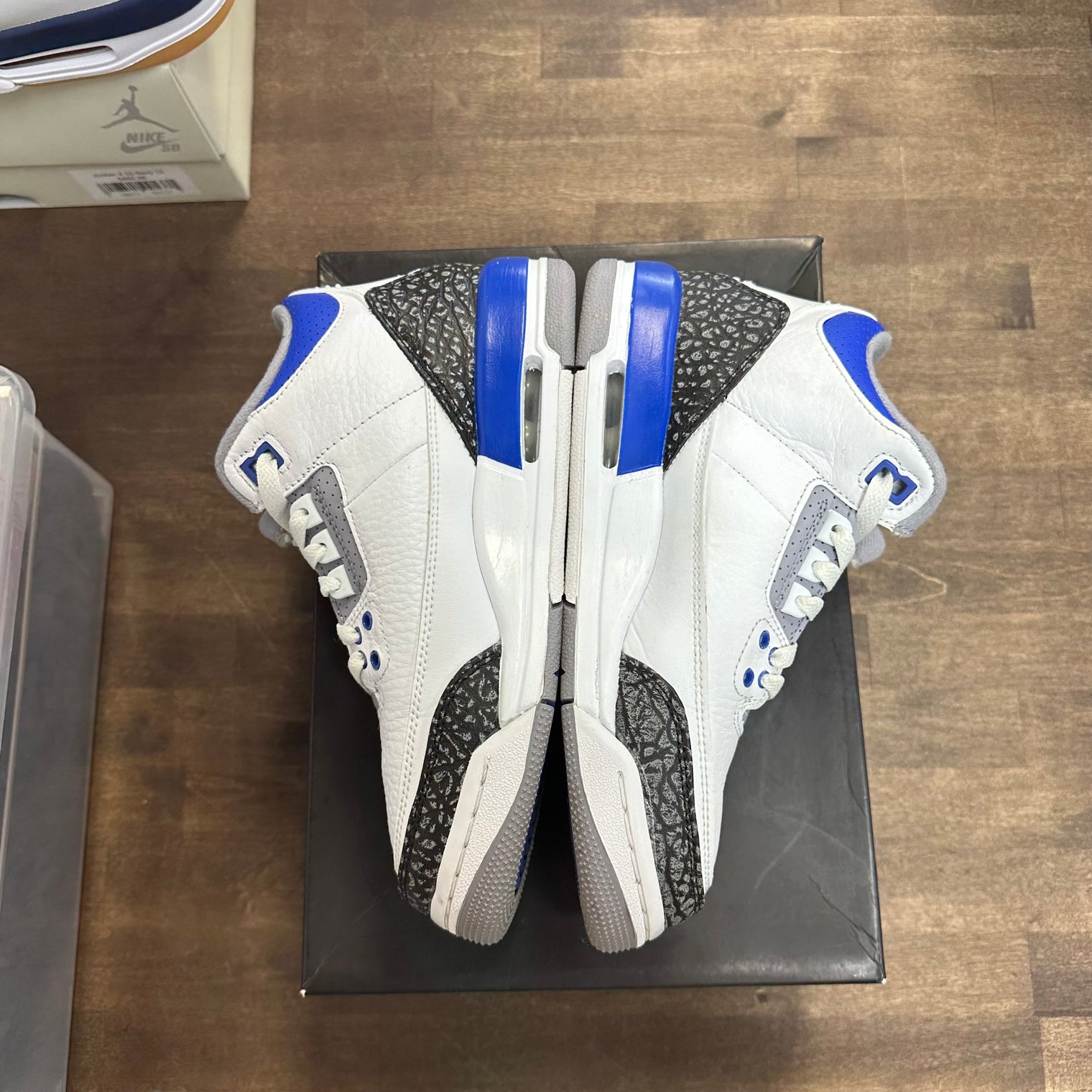 Racer Blue Jordan 3 Retro (GS) (USED, No Insoles)
