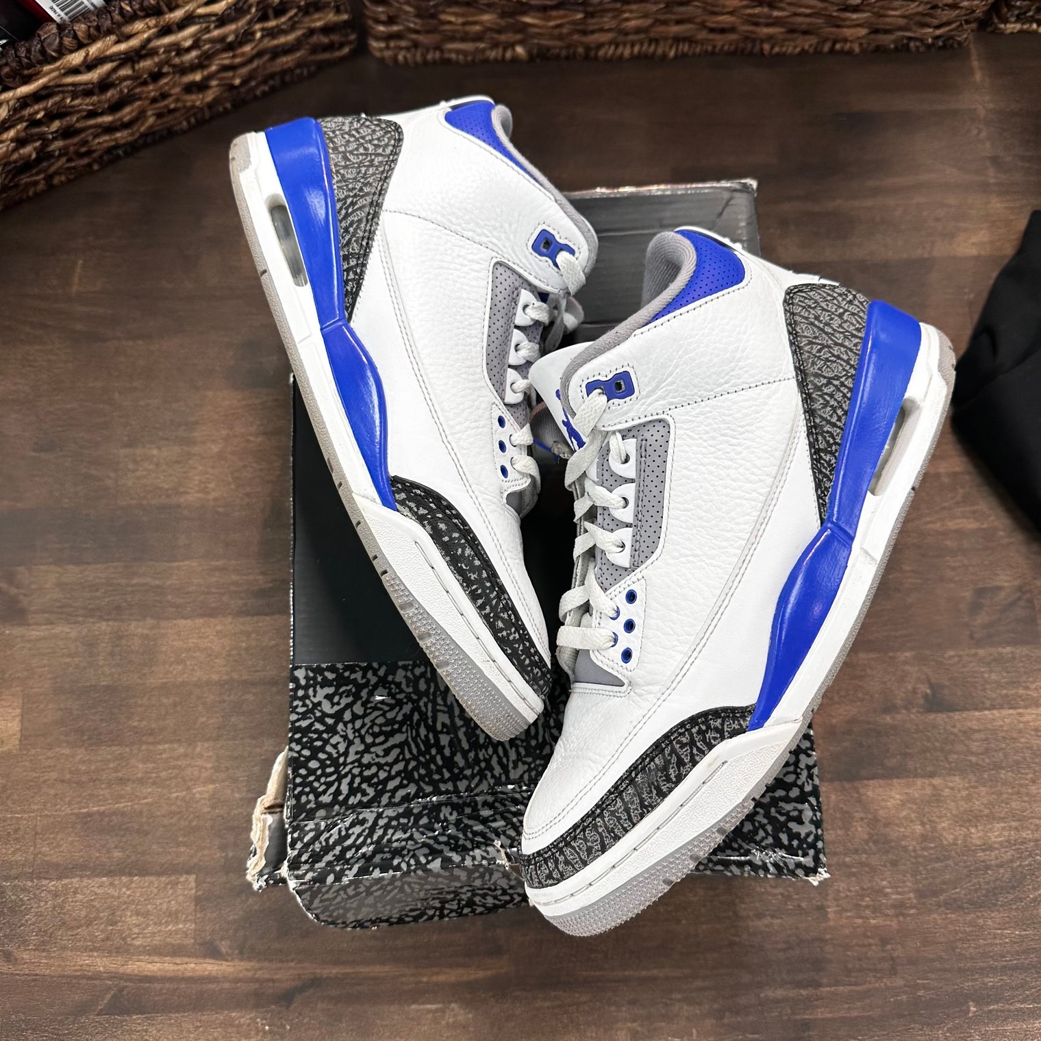 Racer Blue Jordan 3 (USED)