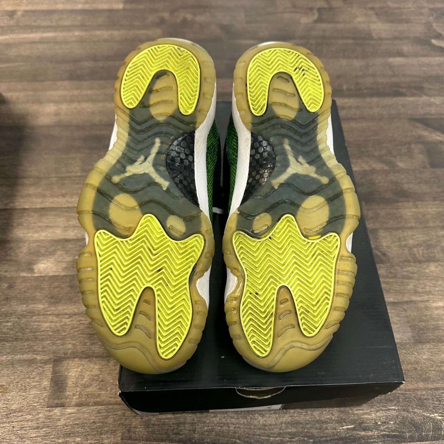 Green Snakeskin Jordan 11 Low (USED)