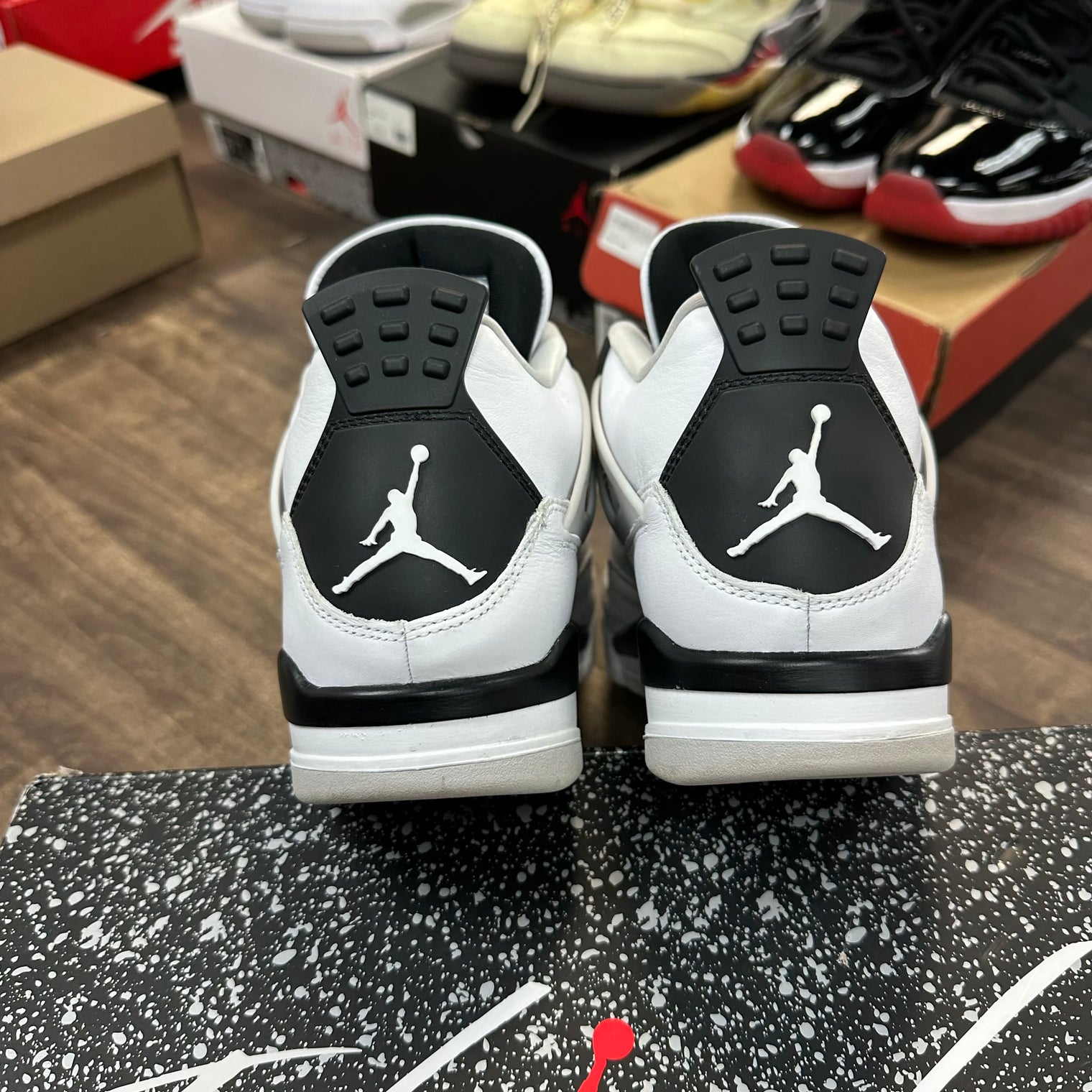 Military Black Jordan 4 Retro (USED)