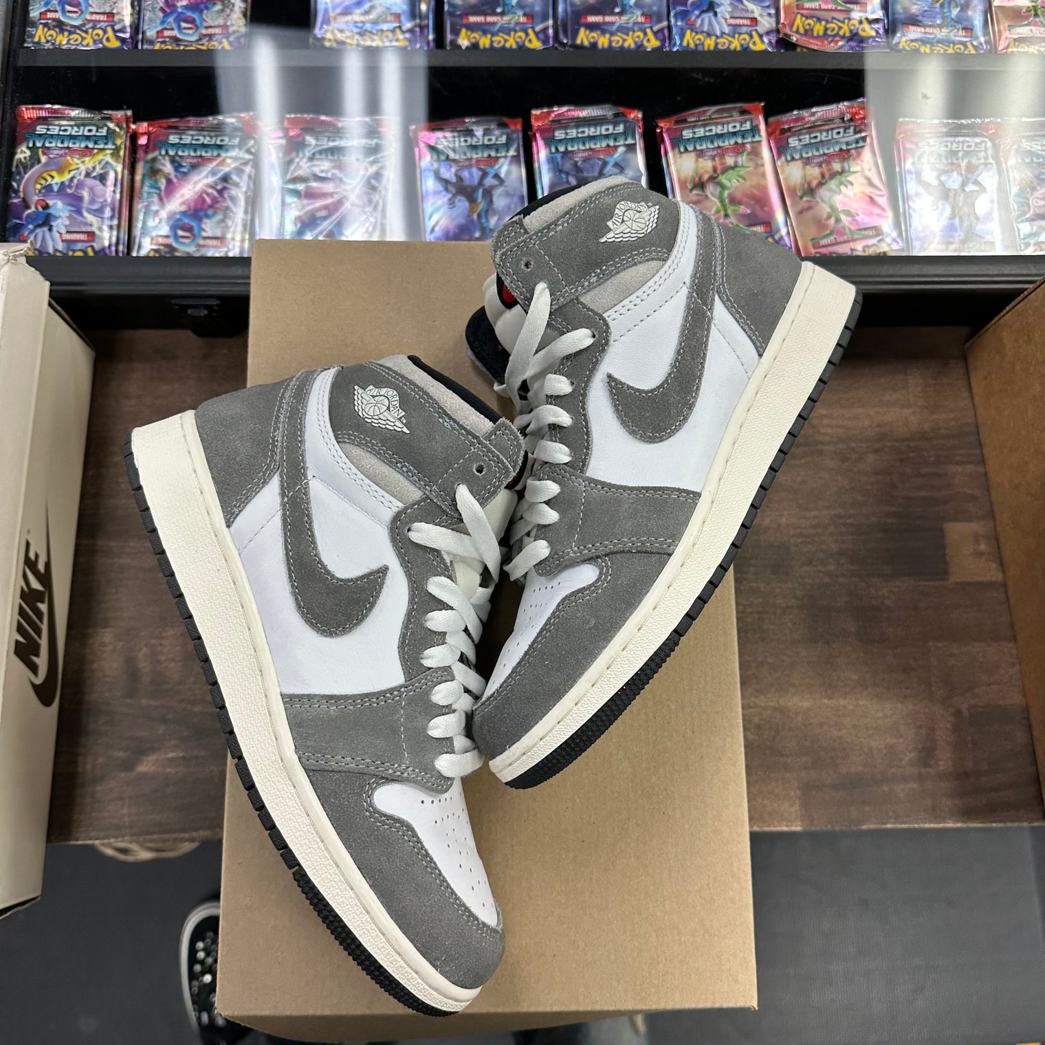 (GS) Washed Black Jordan 1 High (USED, No Box)