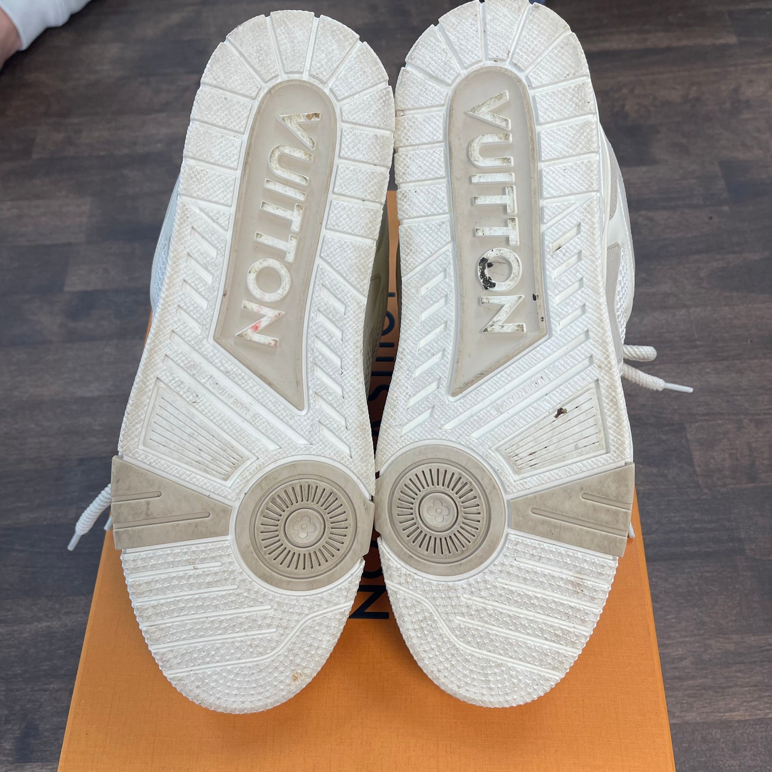 Louis Vuitton Beige Skate Sneaker Shoe (USED)