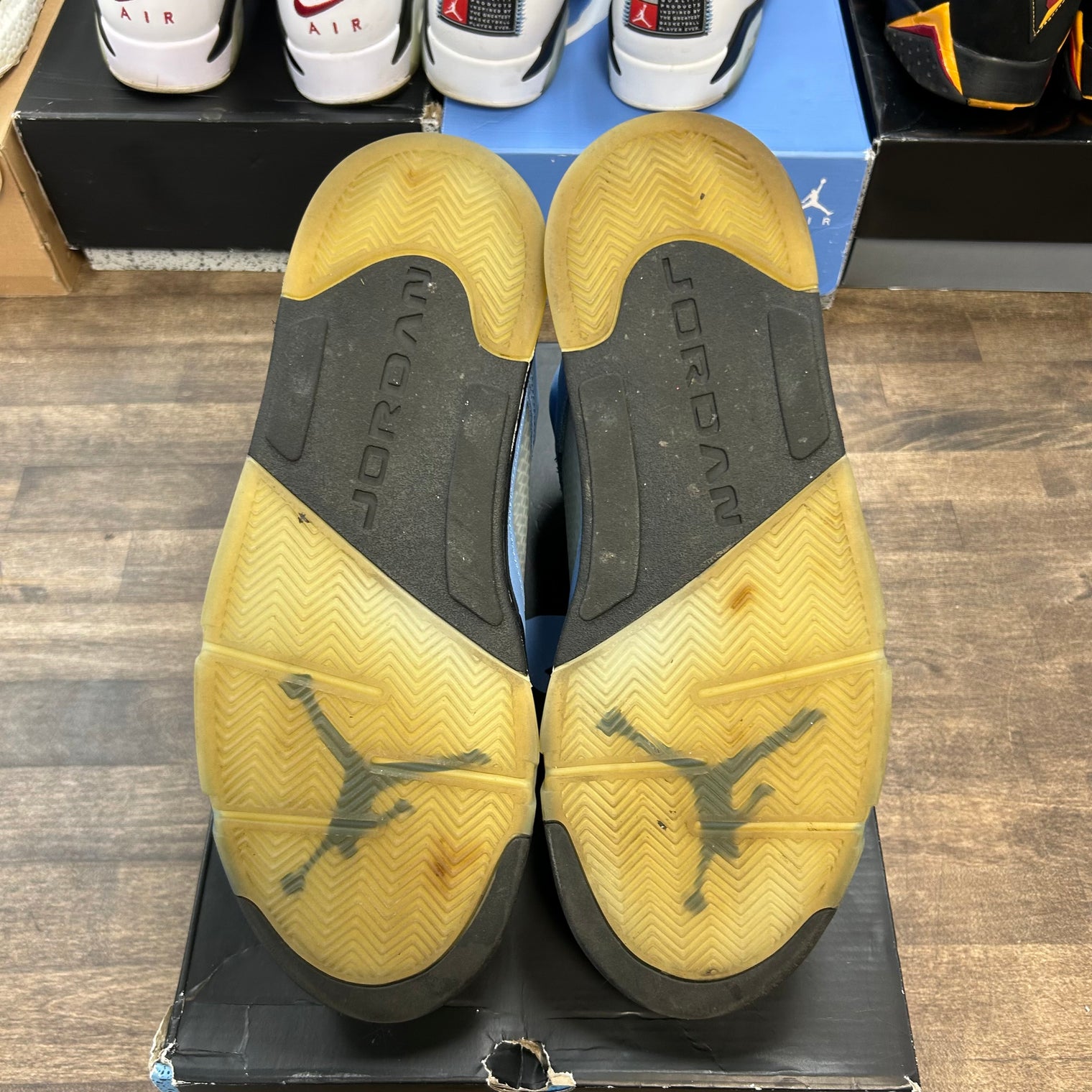 UNC University Blue Jordan 5 Retro (USED)