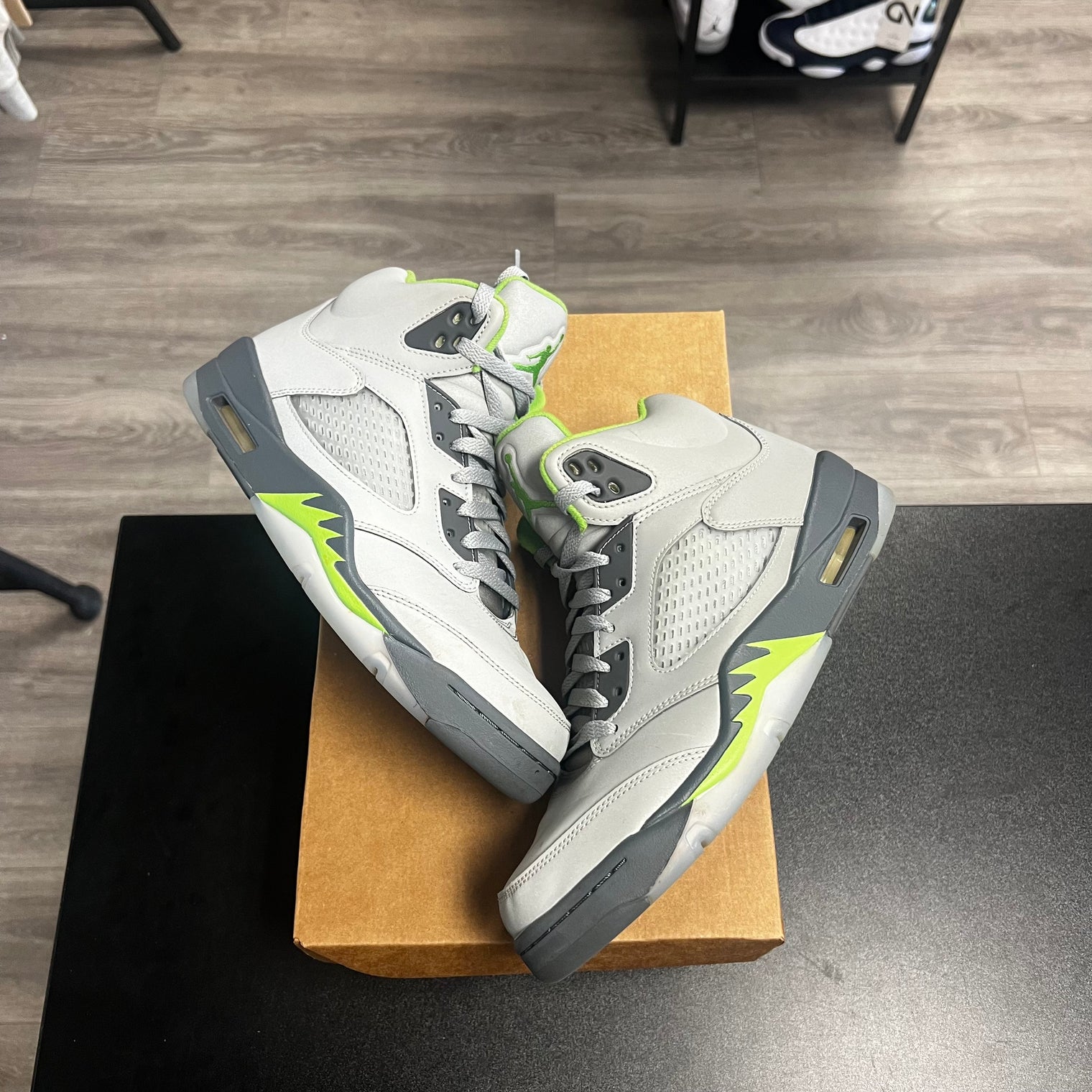 Jordan 5 Retro Green Bean (USED,No Box)