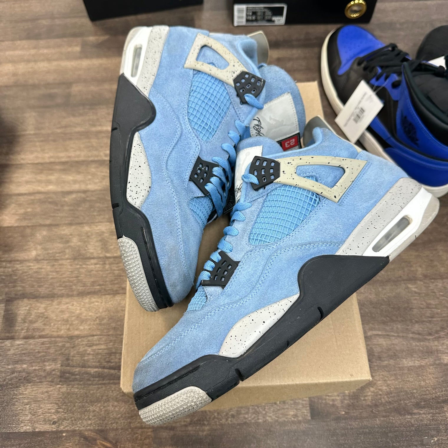 University Blue Jordan 4 Retro (USED, No Box)