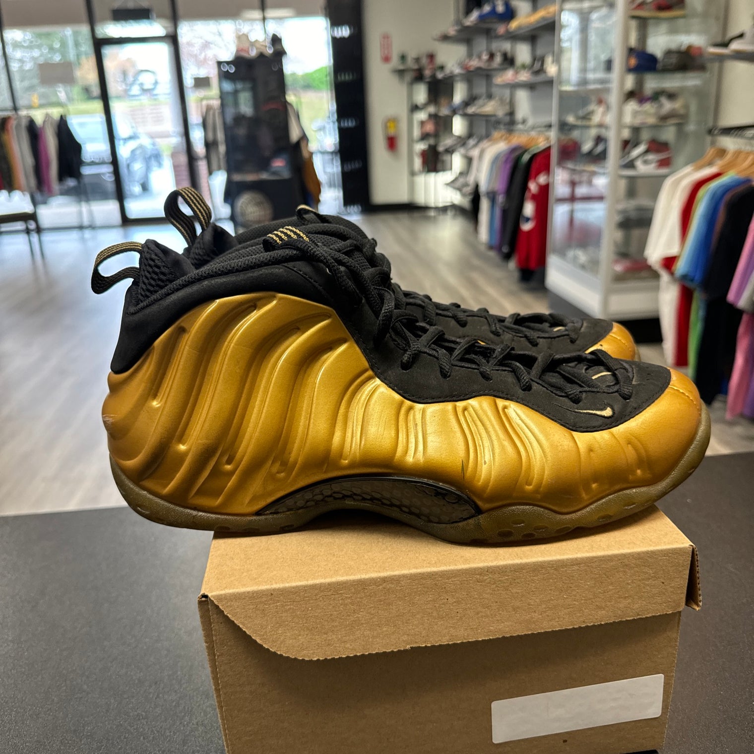 Nike Air Foamposite Metallic Gold (Used;no box)