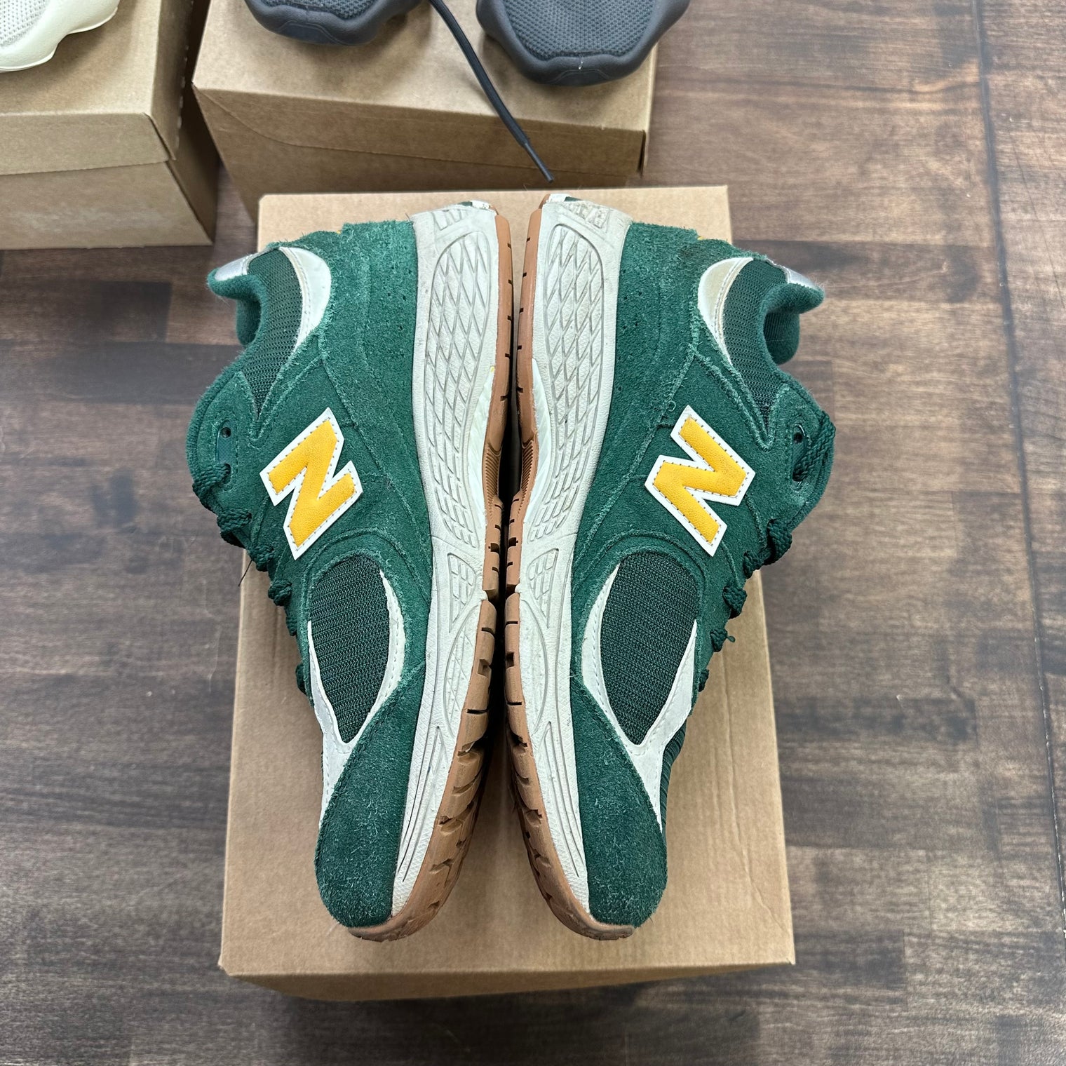 ASOS Exclusive Green New Balance 2002R (USED, No Box)