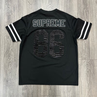 Supreme Faux Croc Football Jersey Black (USED)
