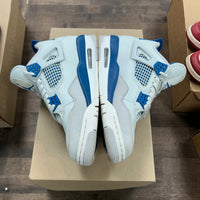 Military Blue Jordan 4 Retro (GS) (USED, No Box)