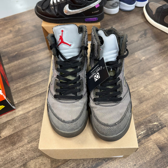 Off-White Muslin Jordan 5 Retro (USED, No Box)