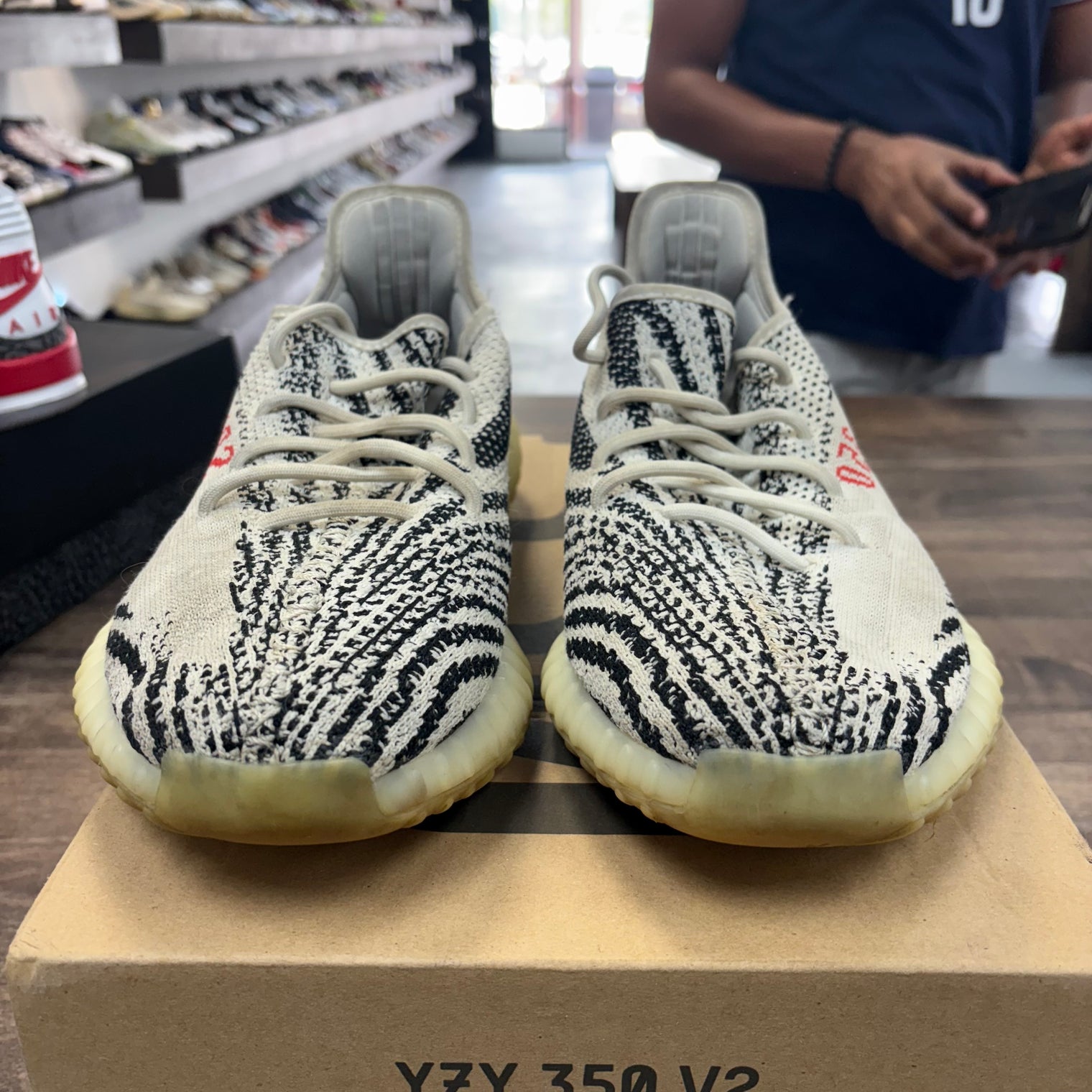 Zebra Yeezy 350 (USED)