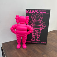 Kaws Chum Open Edition Vinyl Figure Pink (Displayed)