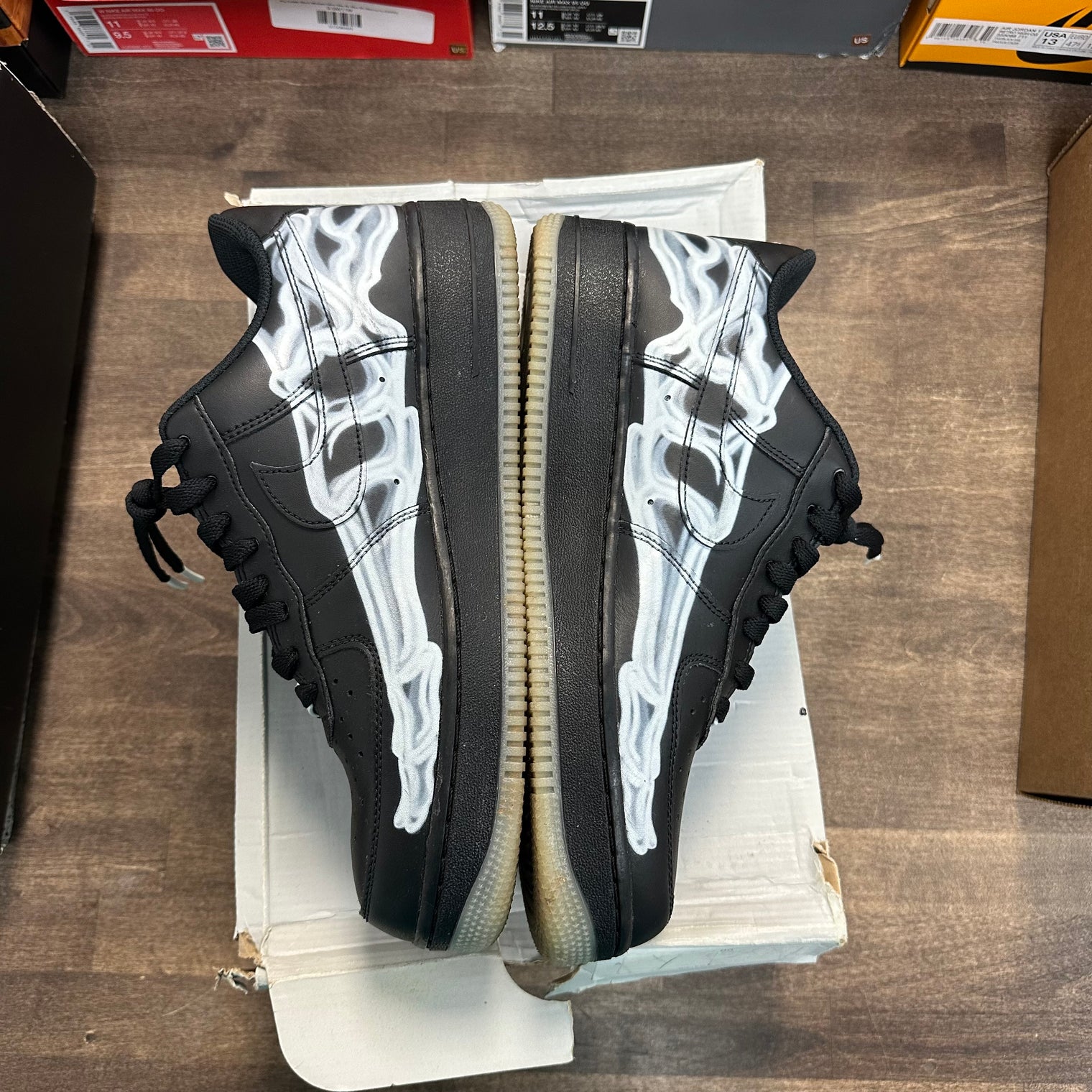 Black Skeleton Halloween Nike Air Force 1 Low (2019) (USED)