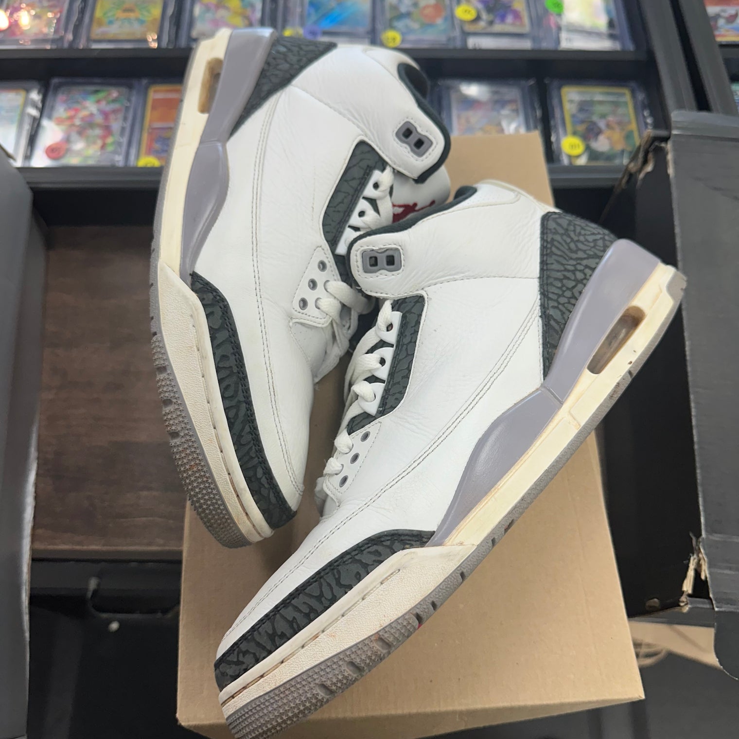 Cement Grey Jordan 3 Retro (USED, No Box)