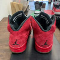Red Suede Jordan 5 (Used,No Box)