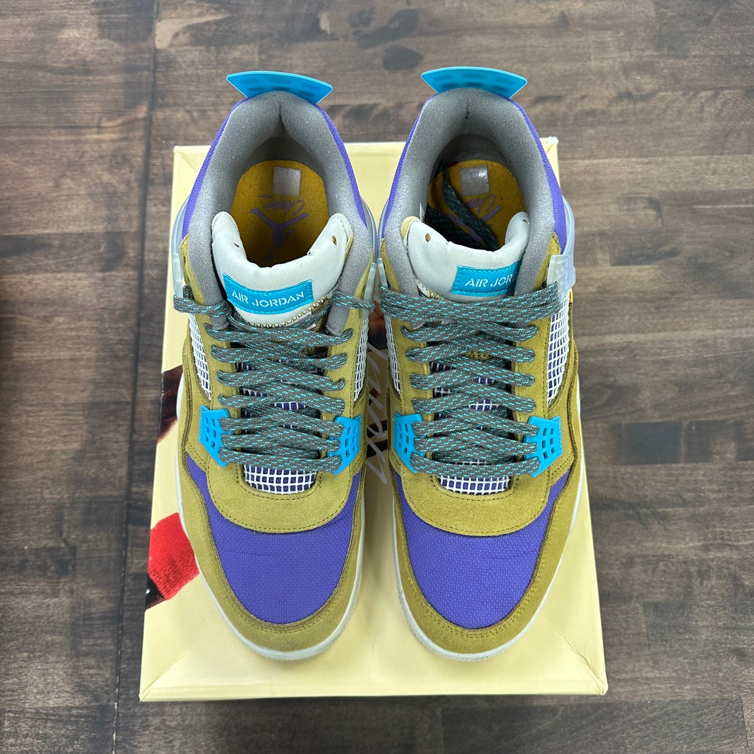 Union LA Desert Moss Jordan 4 Retro (USED)