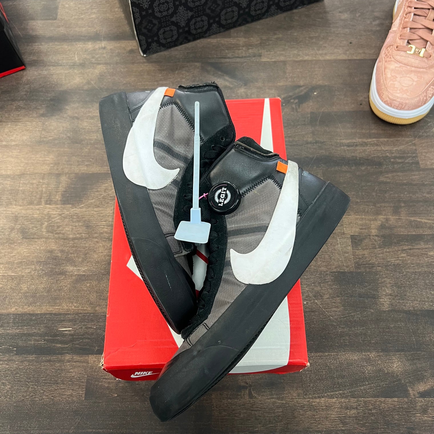 Black Nike Off-White Blazer Mid (USED,NO BOX)
