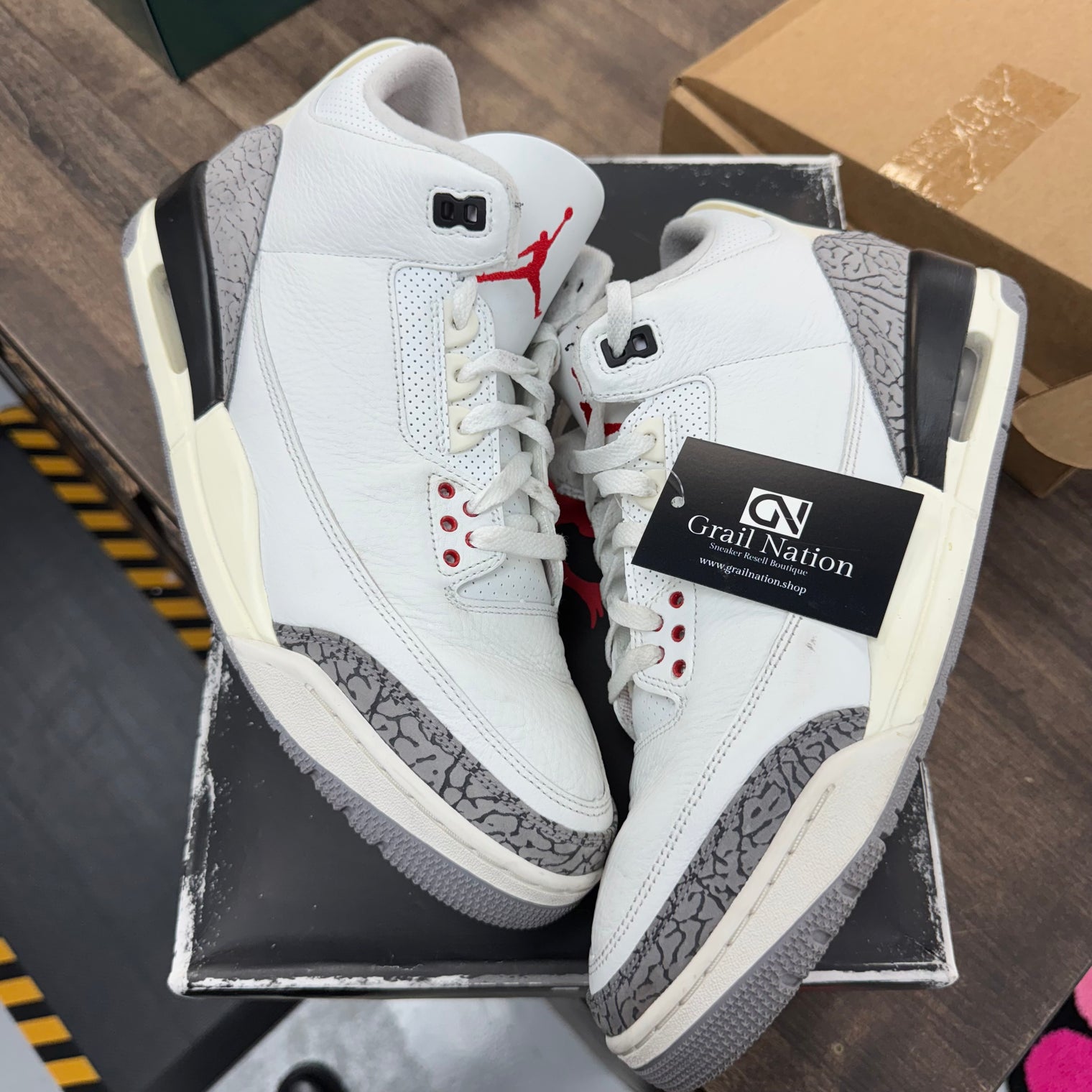 Reimagined Cement Jordan 3 Retro (USED)