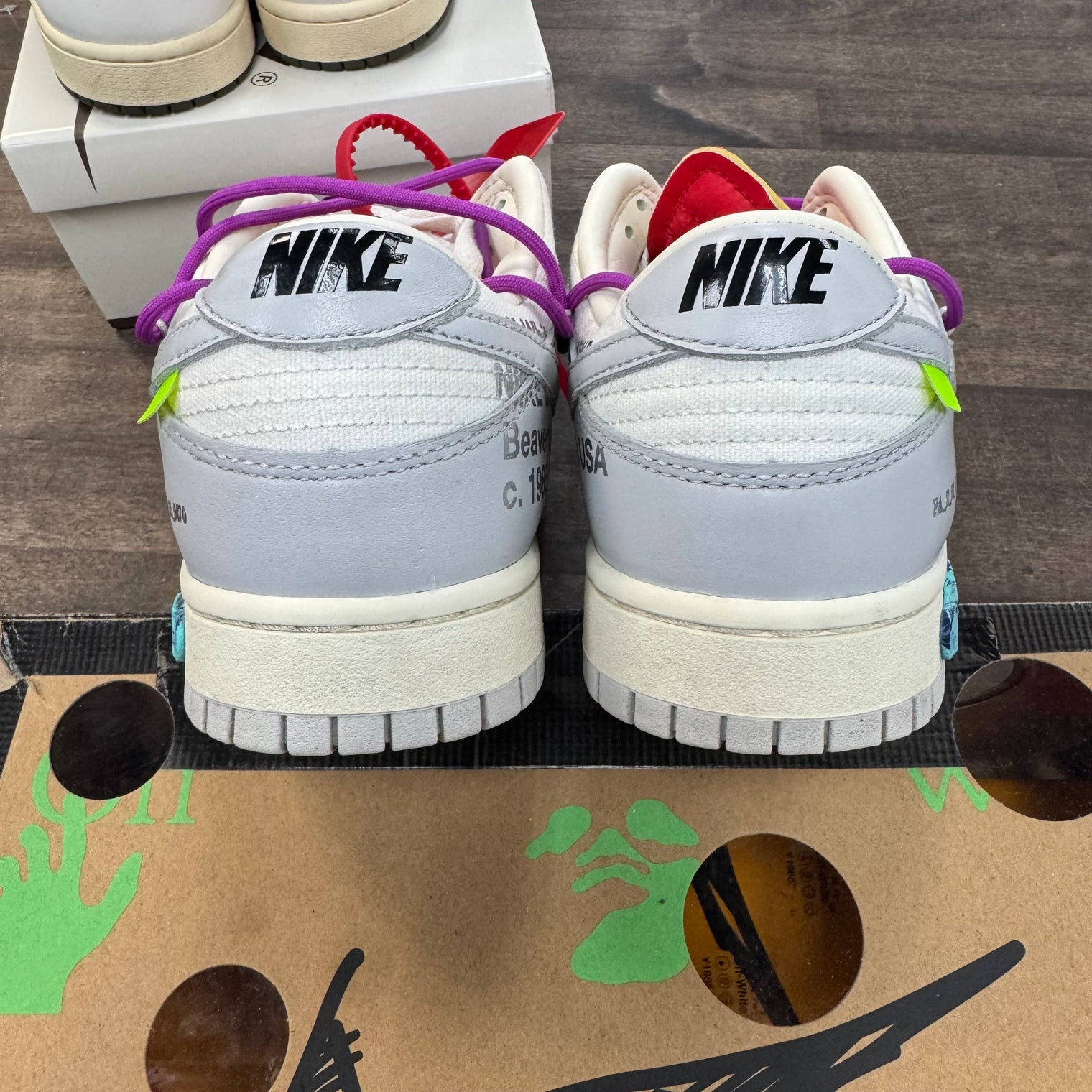 Lot 45 of 50 Off-White Dunk Low (USED)