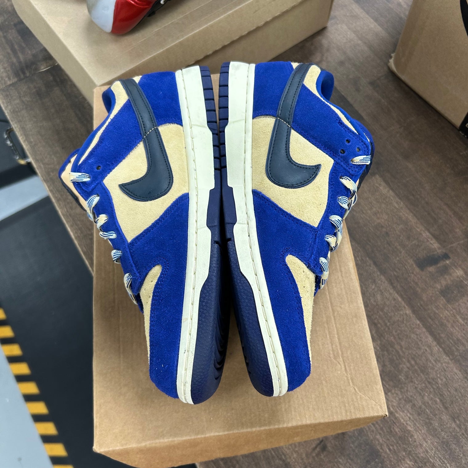 Nike Dunk Low LX Blue Suede (US 11W) (USED, No Box)