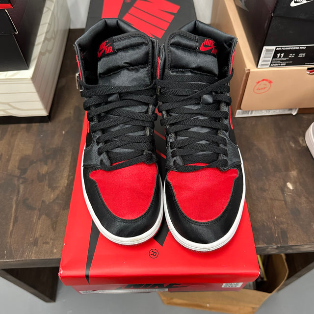 Satin Bred Jordan 1 High (W) (USED)