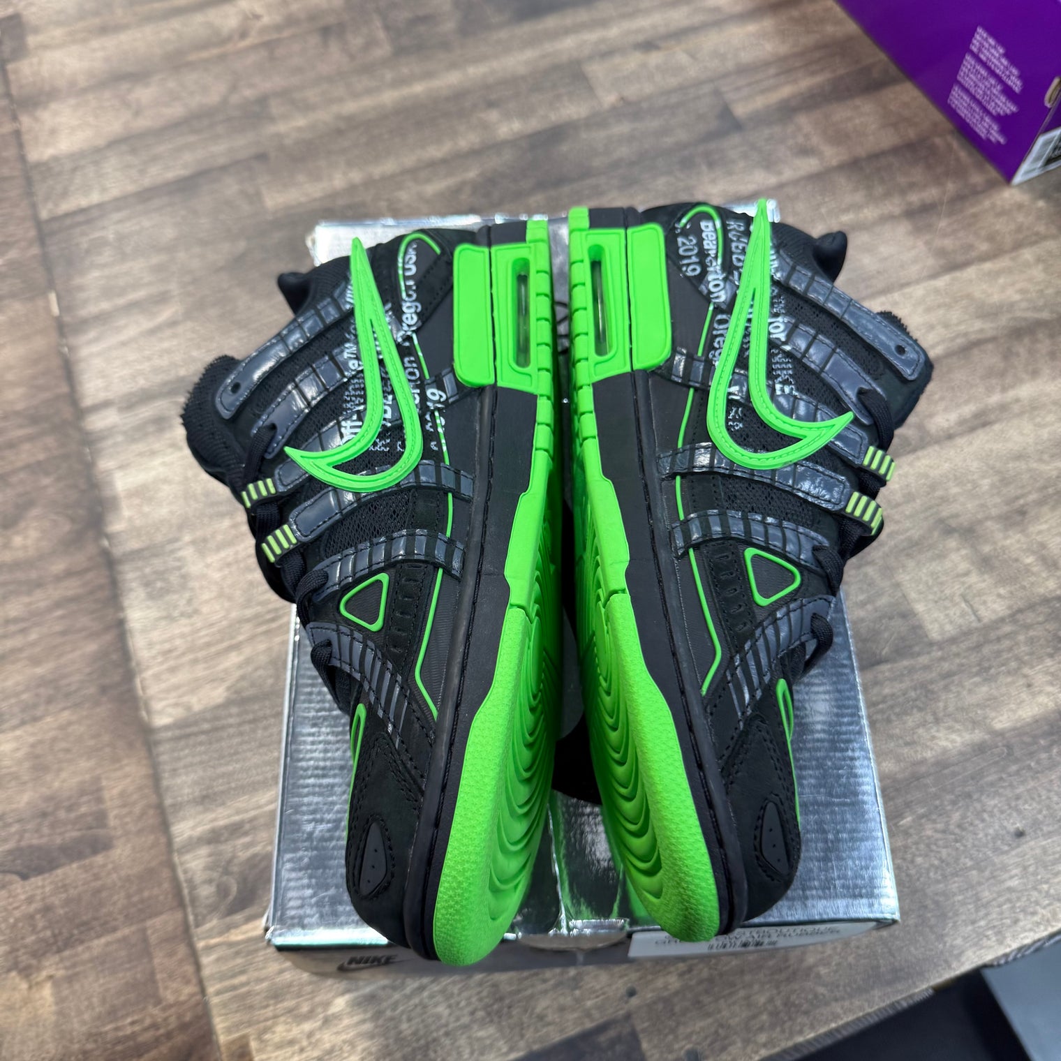 Off-White Green Strike Nike Air Rubber Dunk (Lightly Worn)