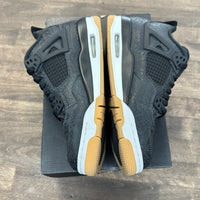 (GS) Laser Black Gum Jordan 4 (USED)